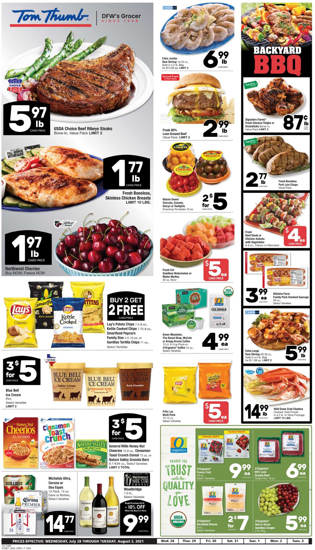 Tom Thumb Ad from 07/28/2021
