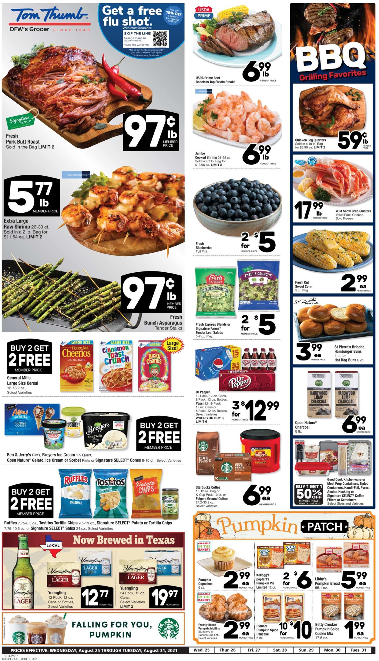 Tom Thumb Ad from 08/25/2021