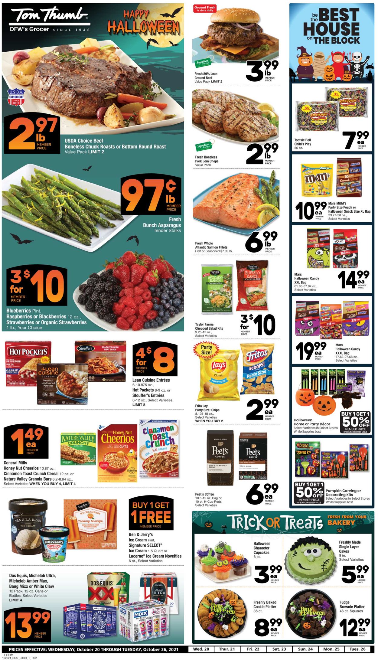 Tom Thumb Ad from 10/20/2021
