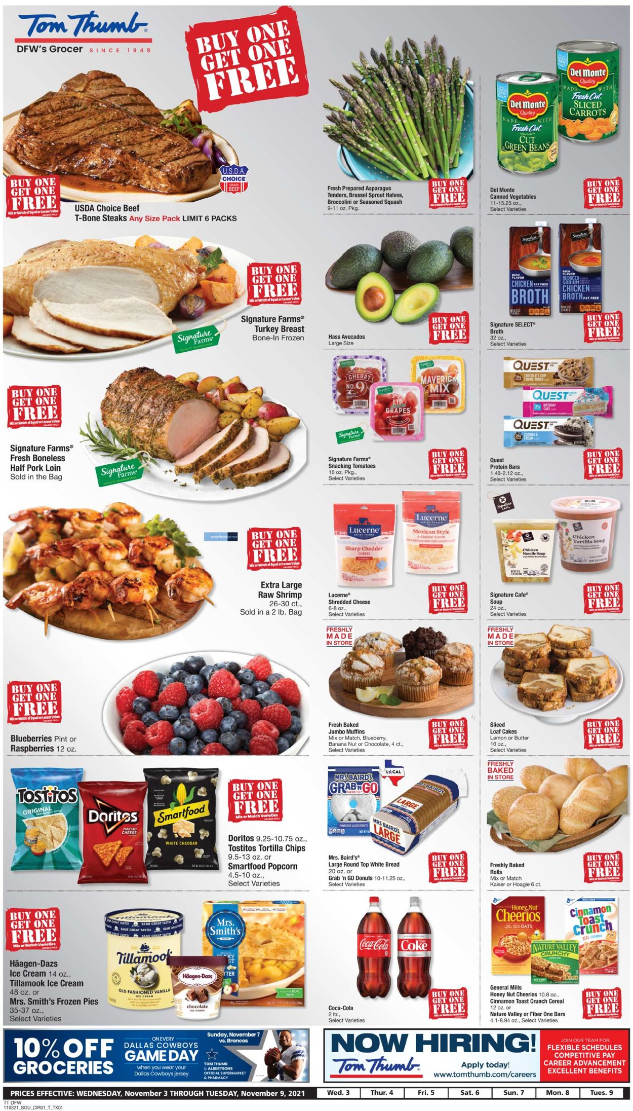 Tom Thumb Ad from 11/03/2021