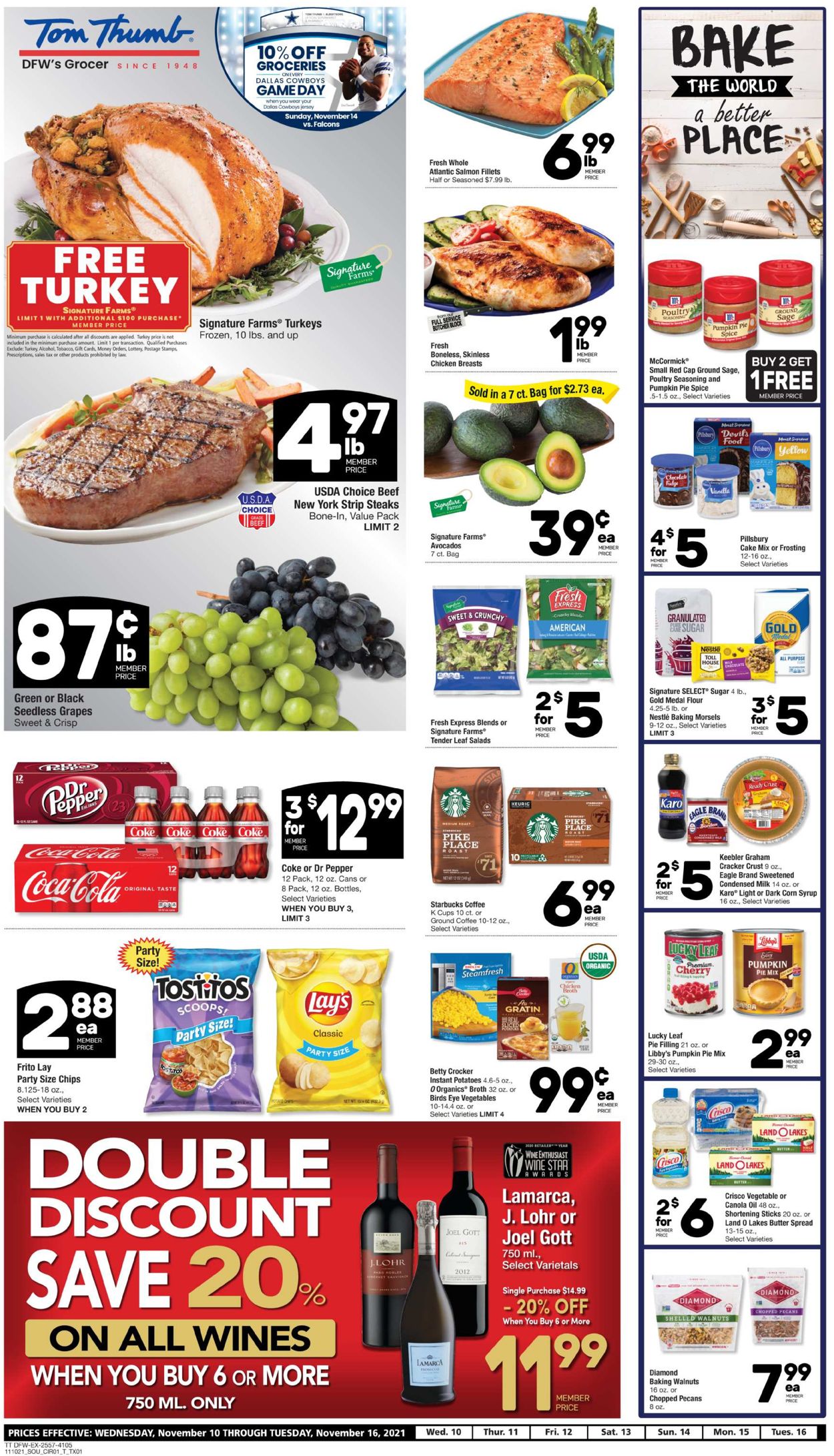 Tom Thumb Ad from 11/10/2021