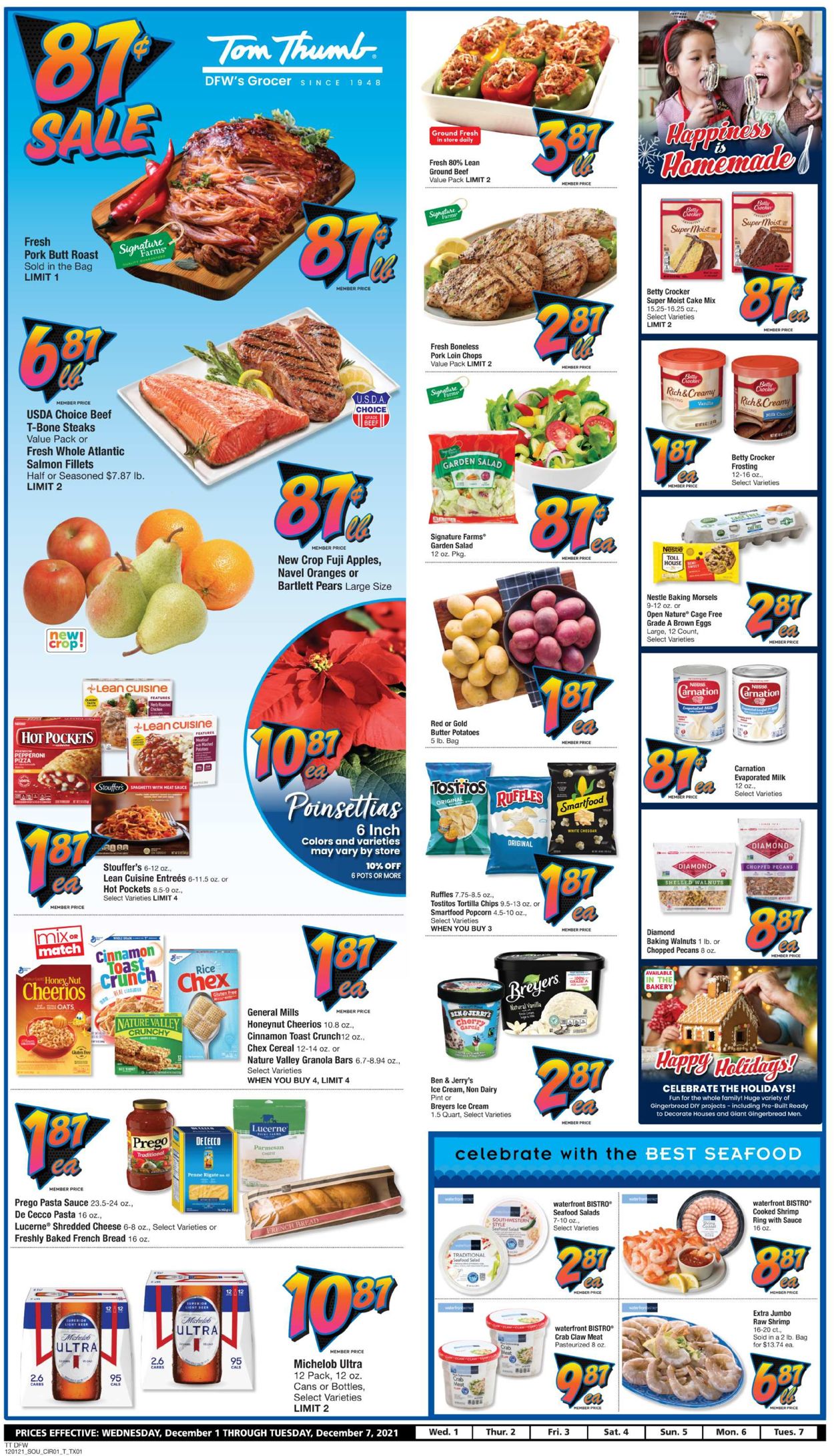 Tom Thumb Ad from 12/01/2021