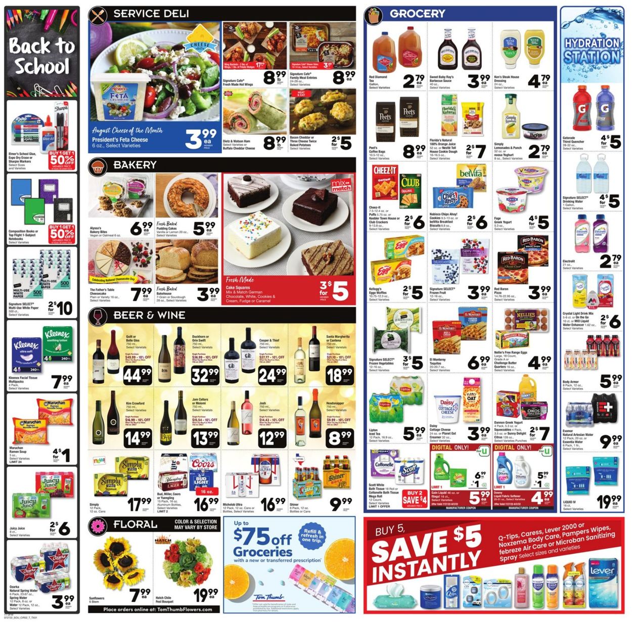 Tom Thumb Ad from 07/27/2022