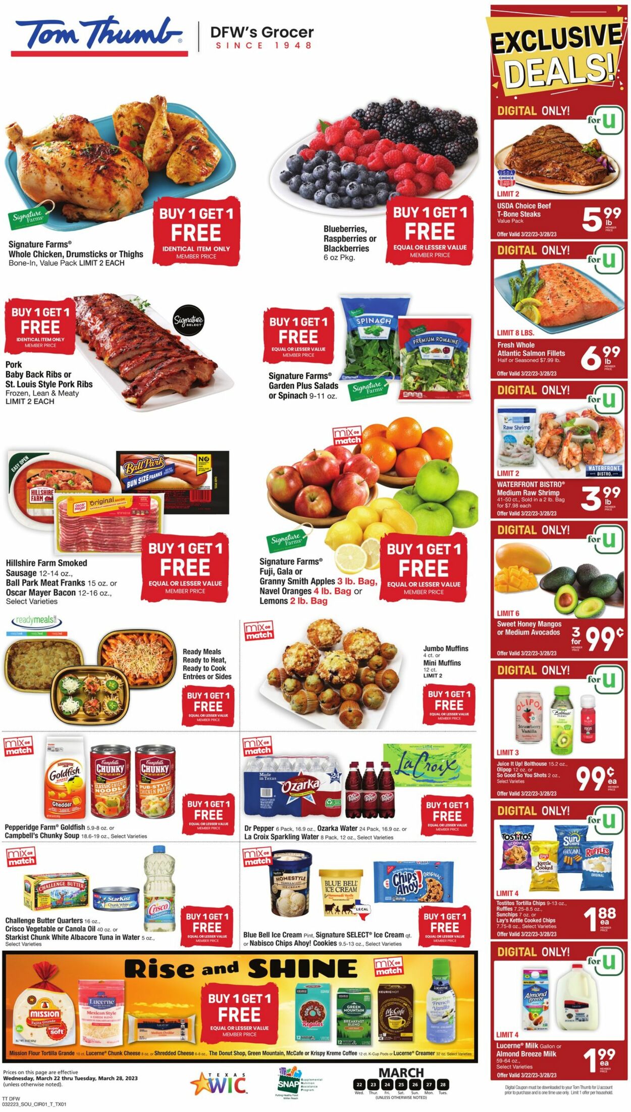 Tom Thumb Ad from 03/22/2023