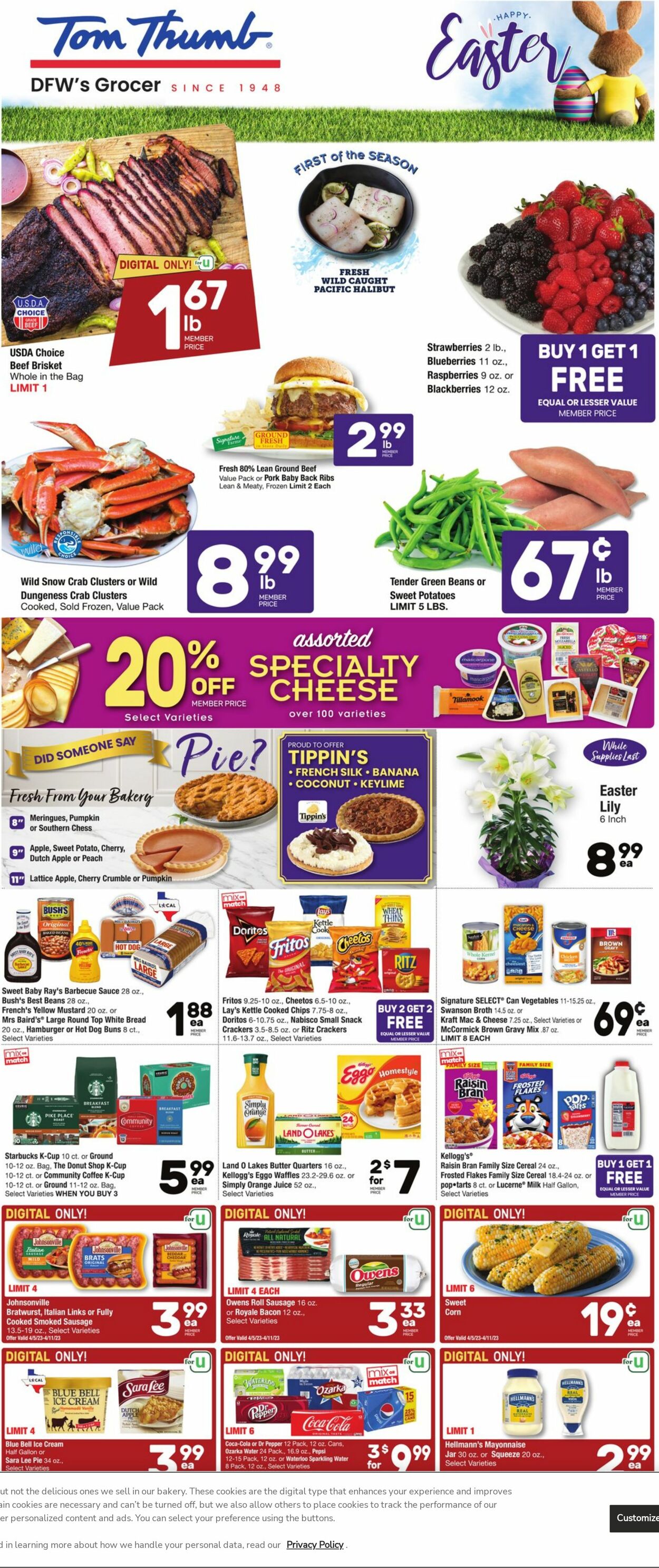 Tom Thumb Ad from 04/05/2023