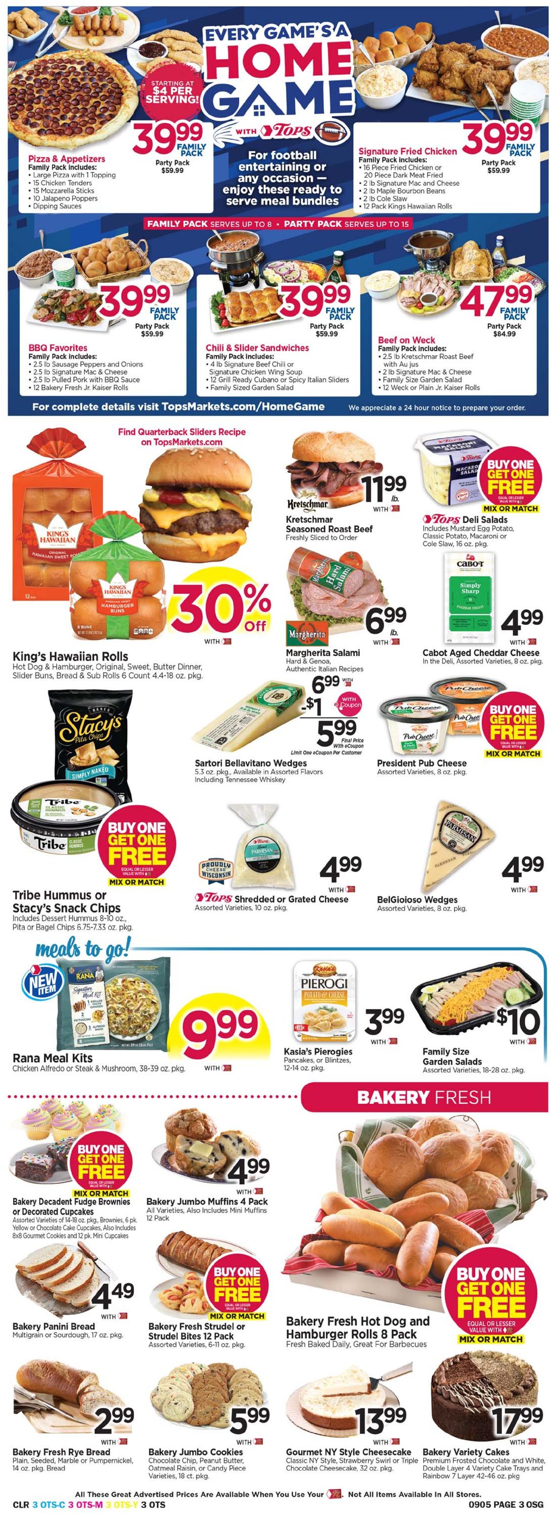 Tops Friendly Markets Ad from 08/30/2020