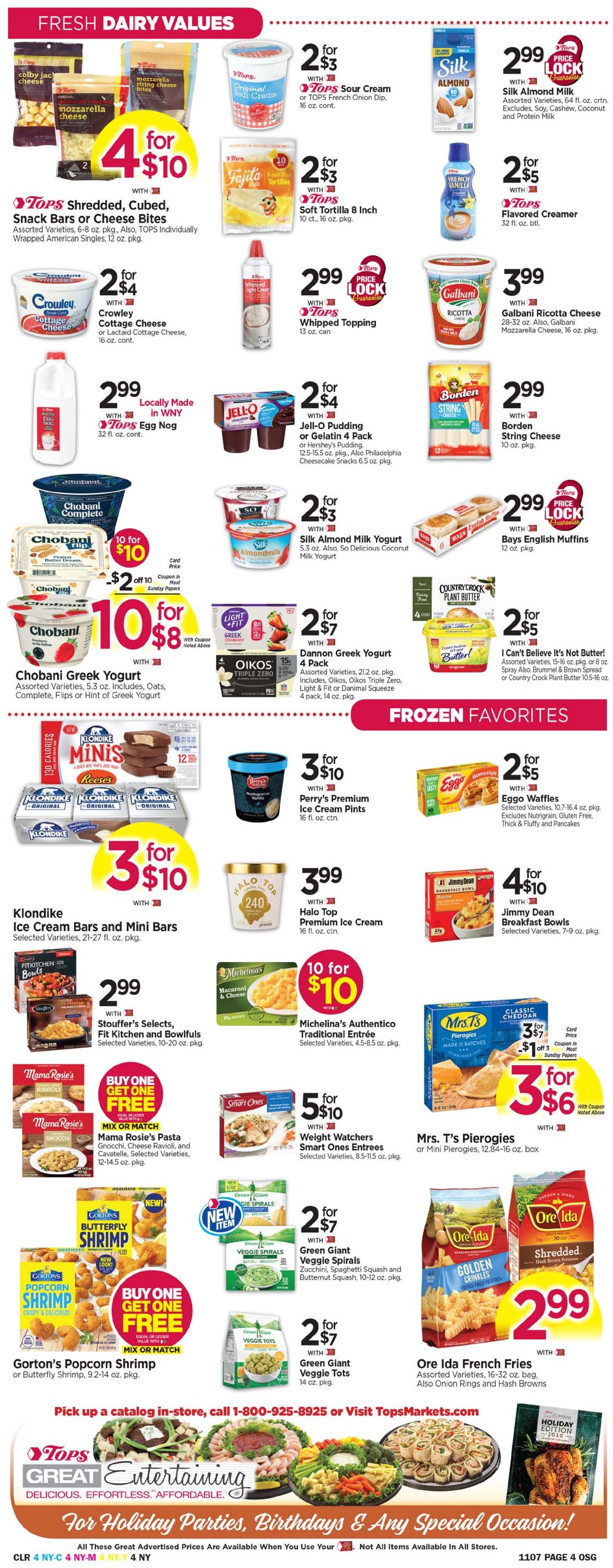 Tops Friendly Markets Ad from 11/01/2020