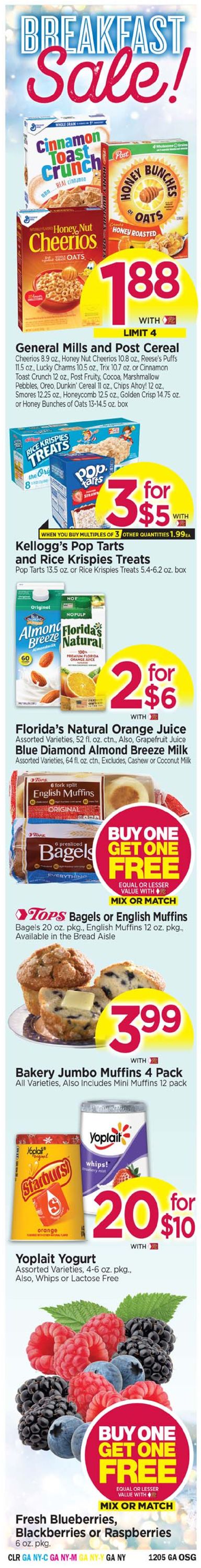 Tops Friendly Markets Ad from 11/29/2020
