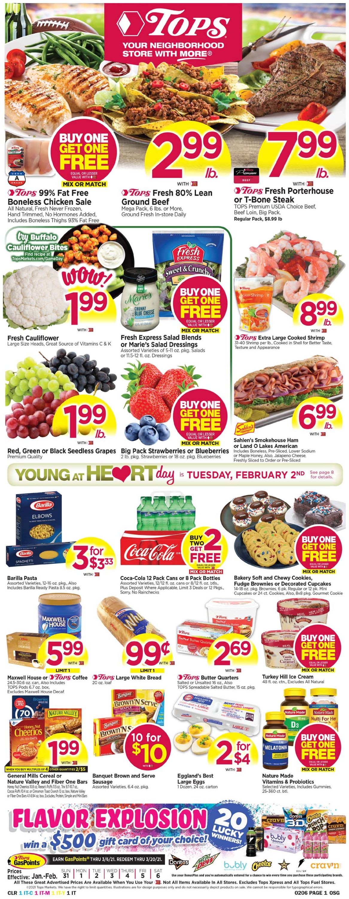 Tops Friendly Markets Ad from 01/31/2021
