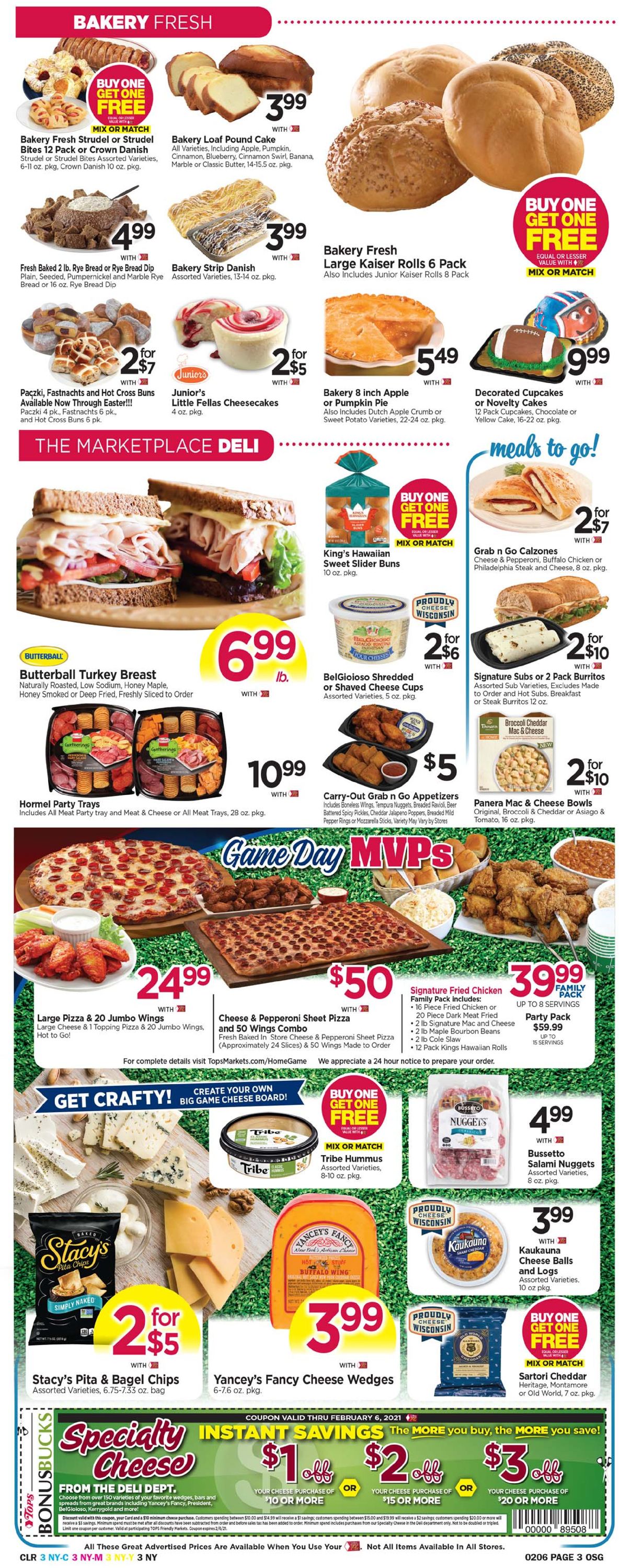 Tops Friendly Markets Ad from 01/31/2021