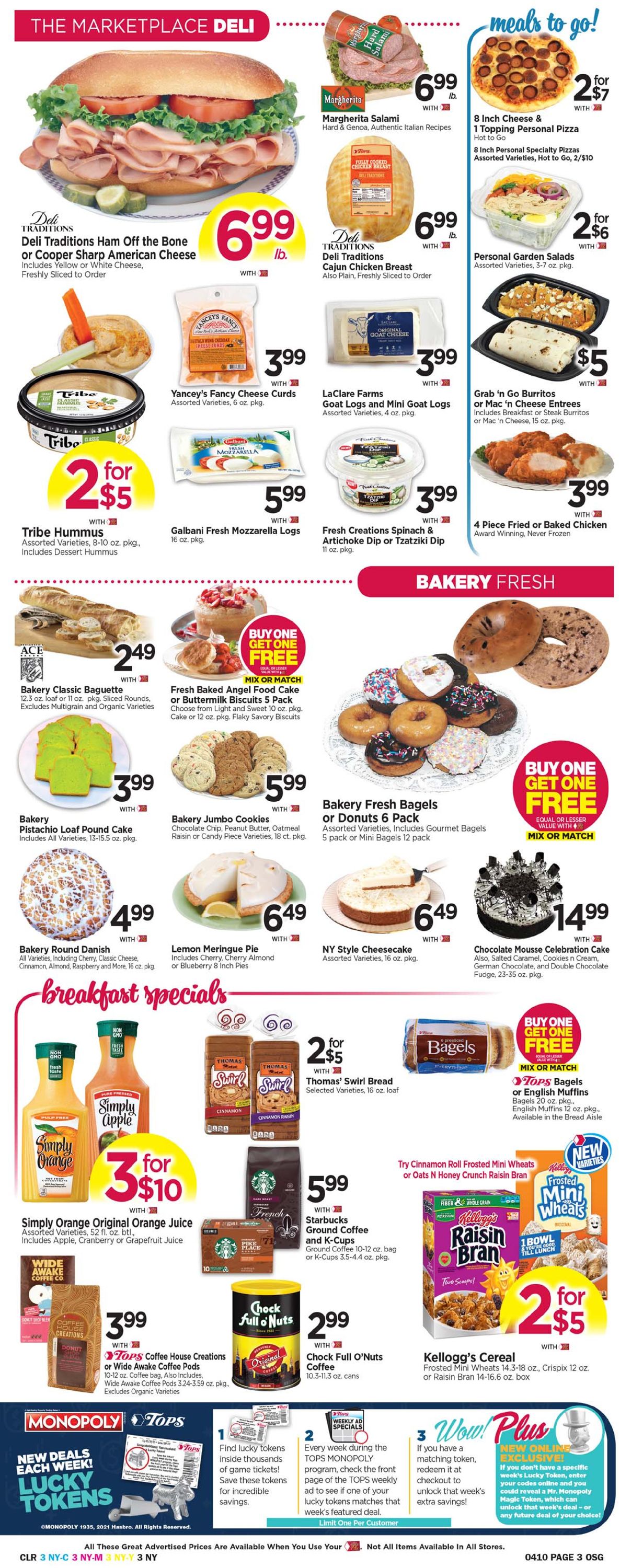 Tops Friendly Markets Ad from 04/04/2021