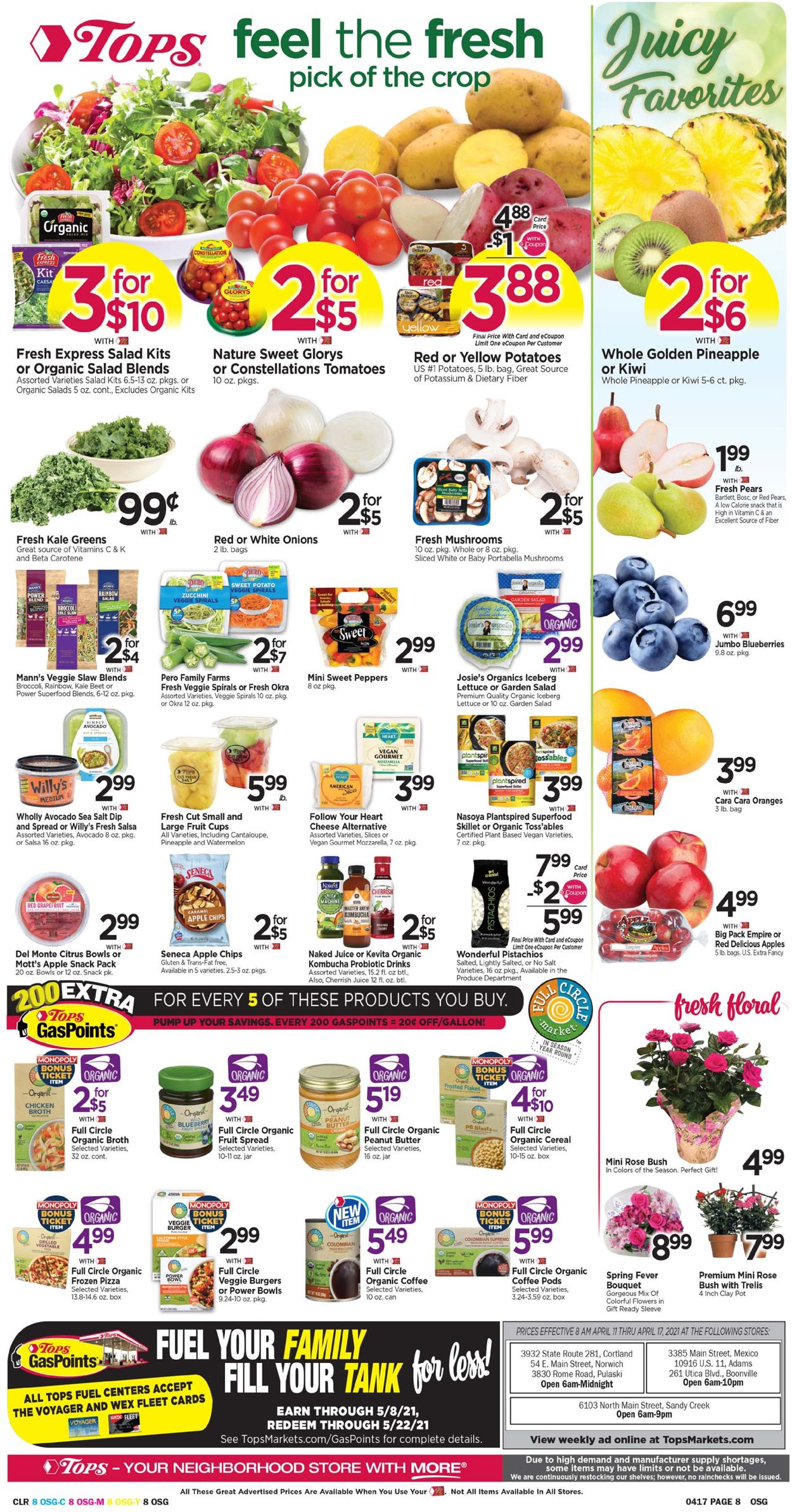 Tops Friendly Markets Ad from 04/11/2021