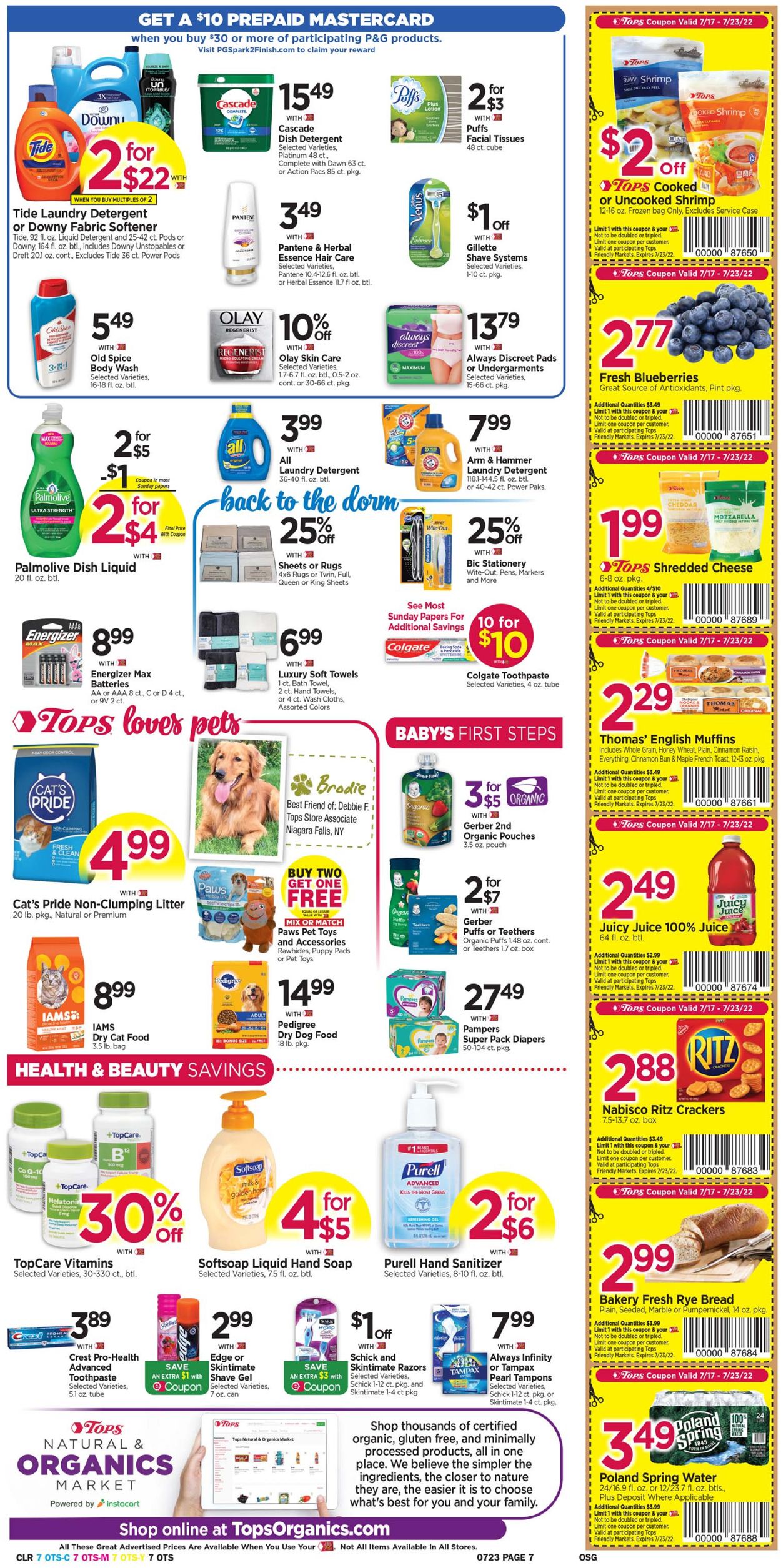 Tops Friendly Markets Ad from 07/17/2022