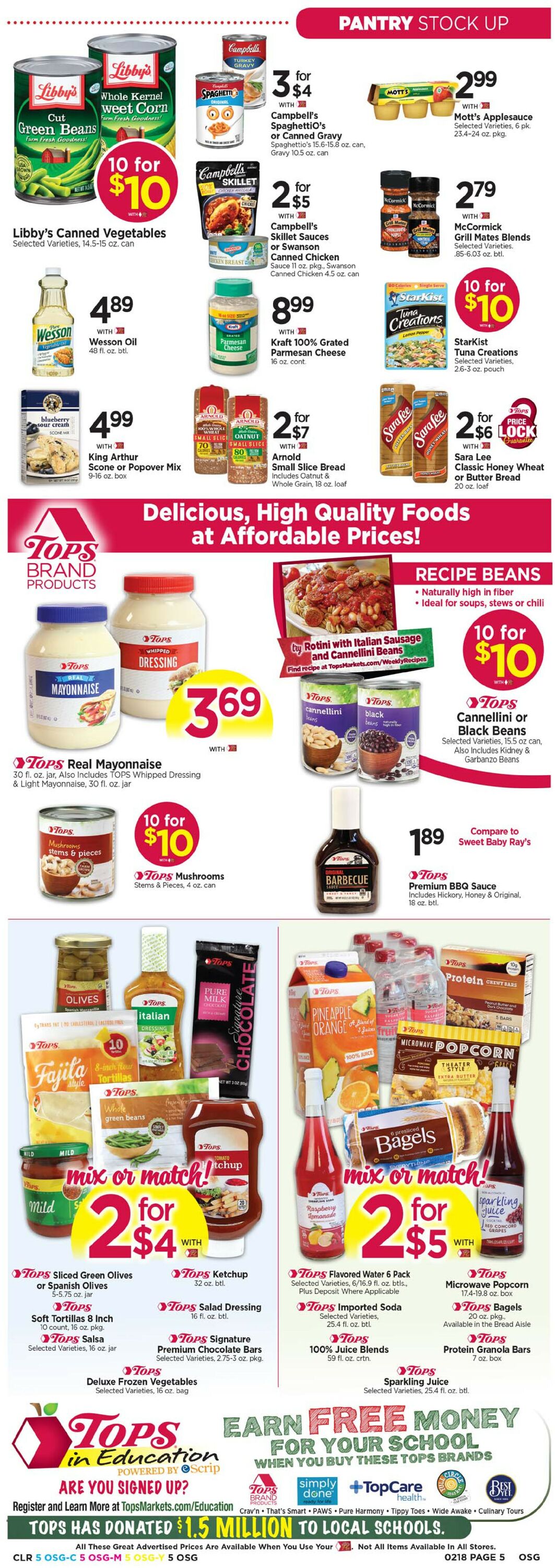 Tops Friendly Markets Ad from 02/12/2023