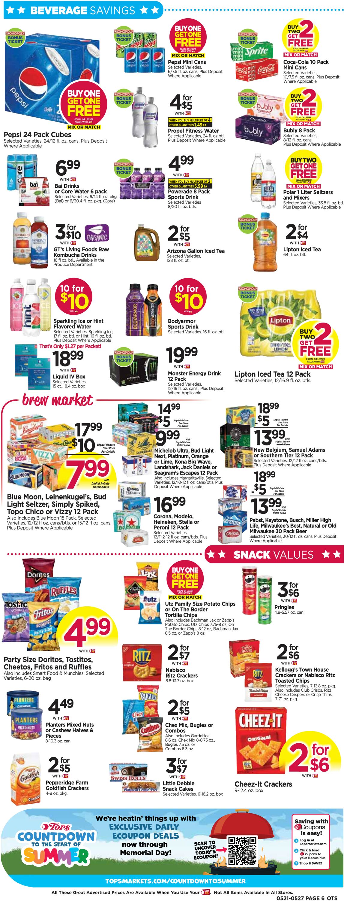 Tops Friendly Markets Ad from 05/21/2023