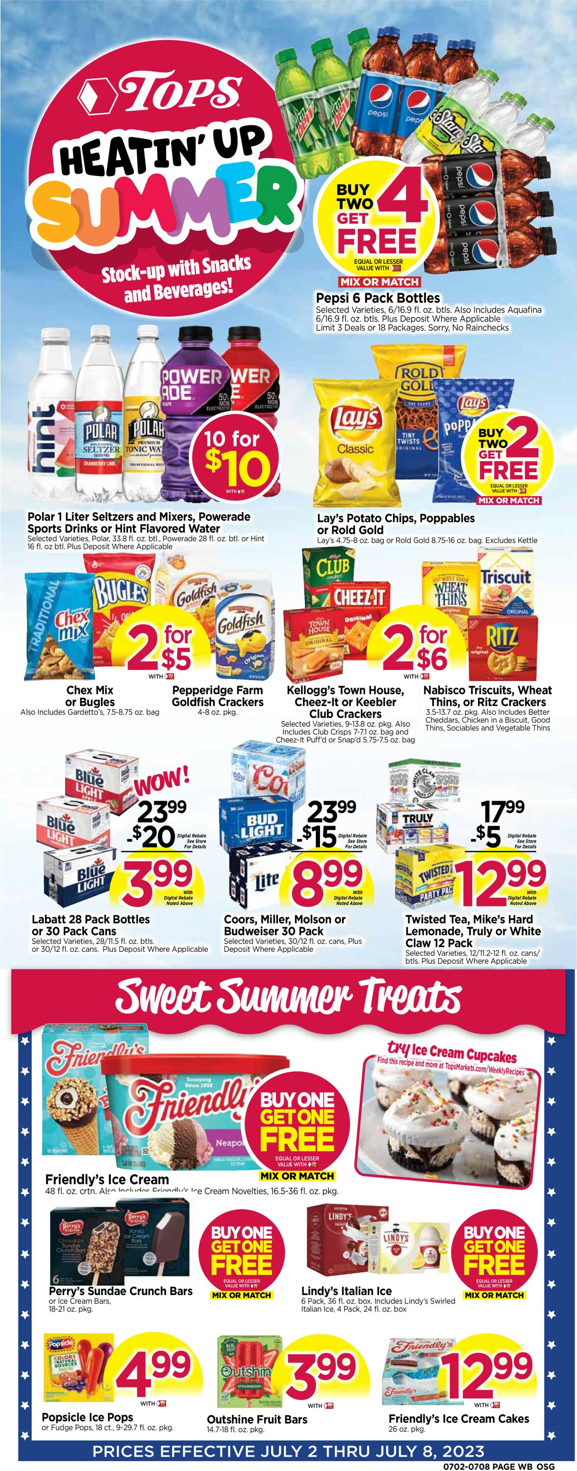 Tops Friendly Markets Ad from 07/02/2023