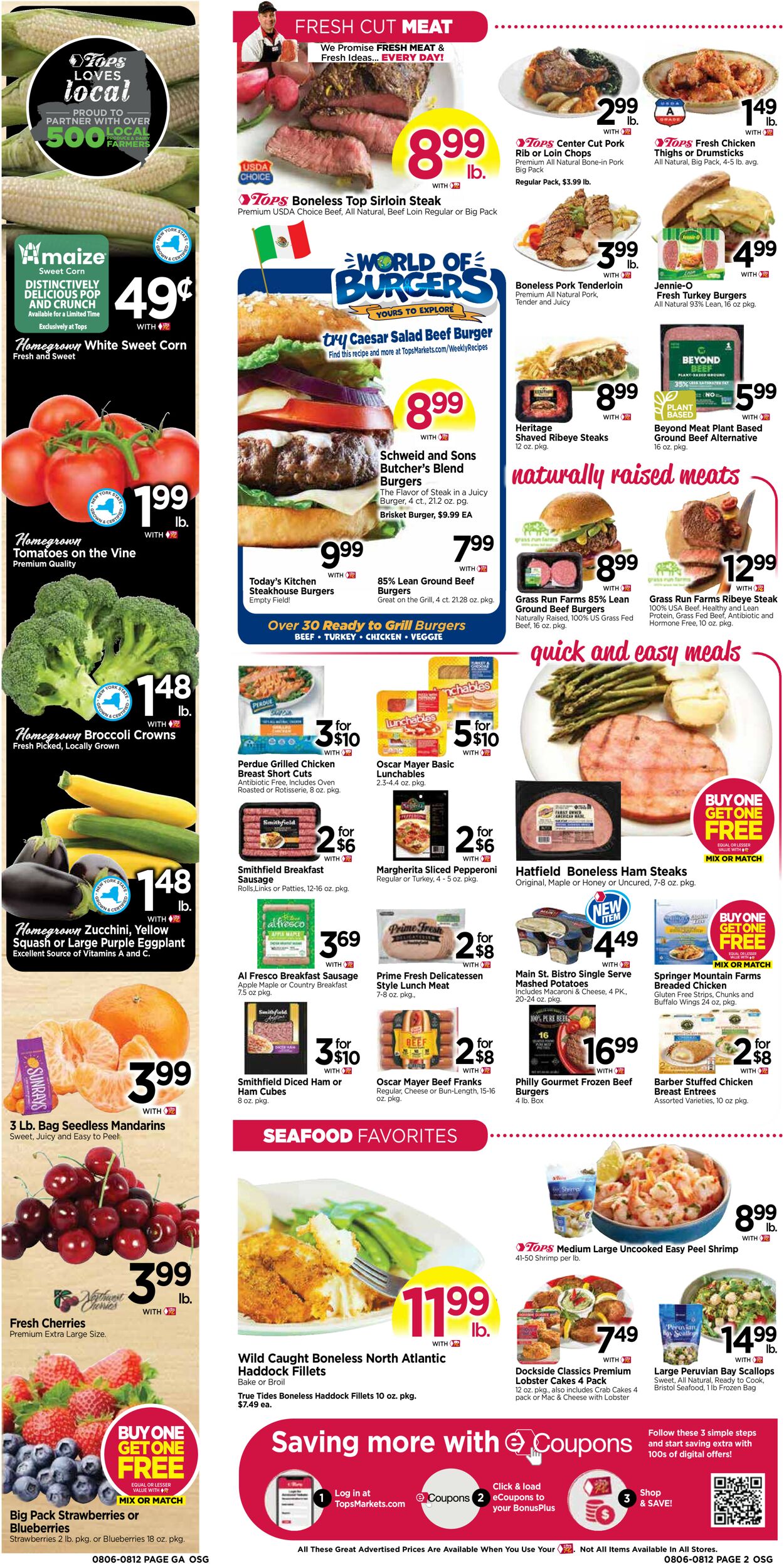Tops Friendly Markets Ad from 08/06/2023