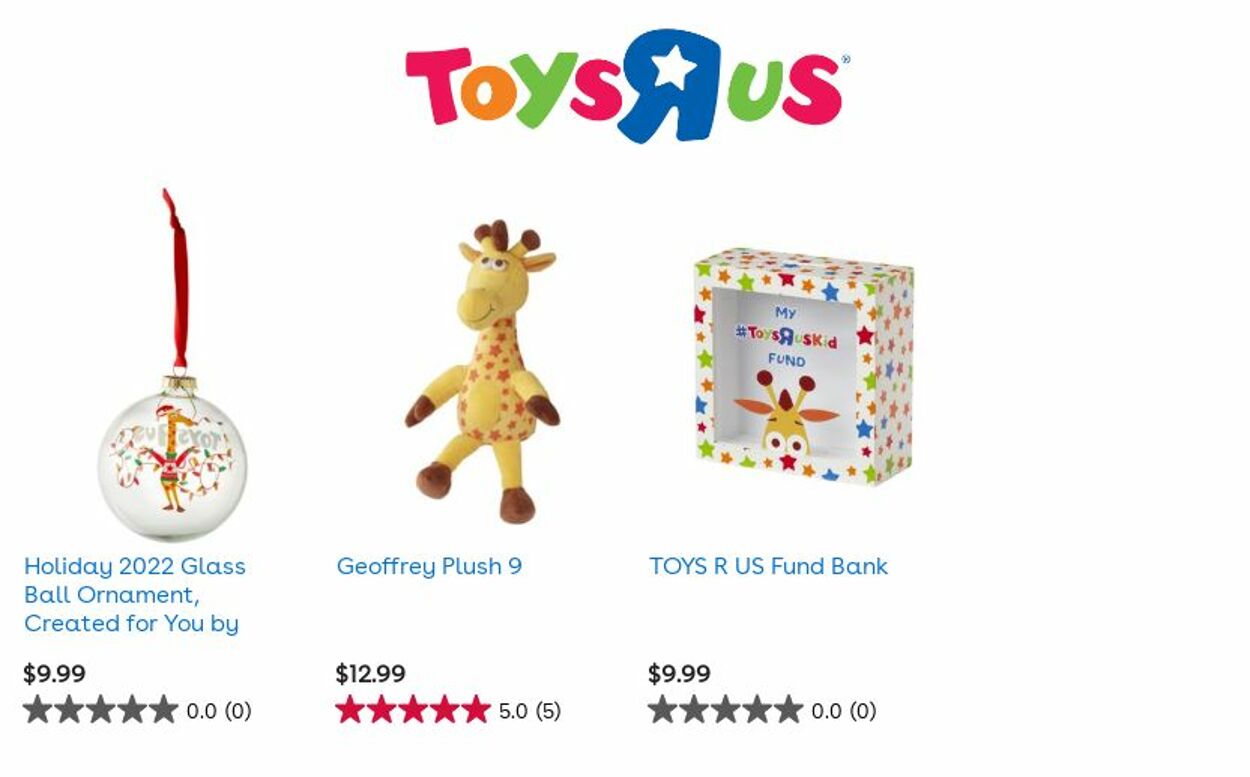 Toys''R''Us Ad from 12/09/2022