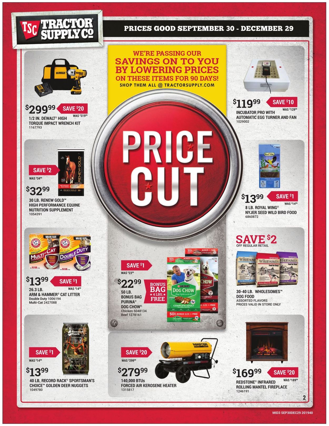 Tractor Supply Ad from 09/30/2019