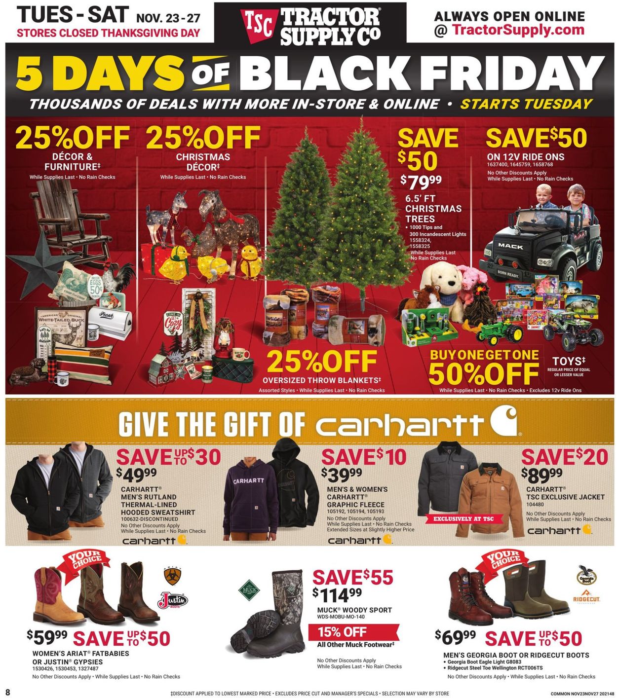 Tractor Supply Ad from 11/23/2021