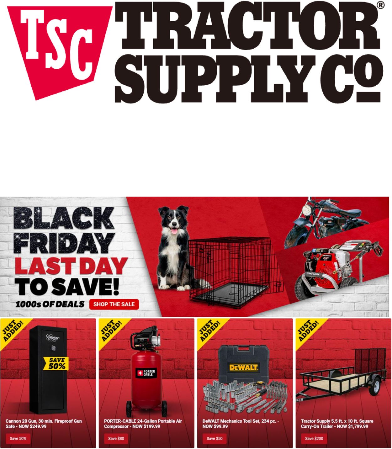 Tractor Supply Ad from 11/28/2021