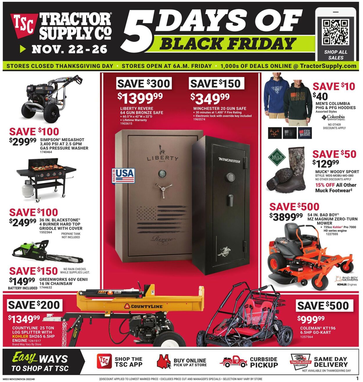 Tractor Supply Ad from 11/22/2022