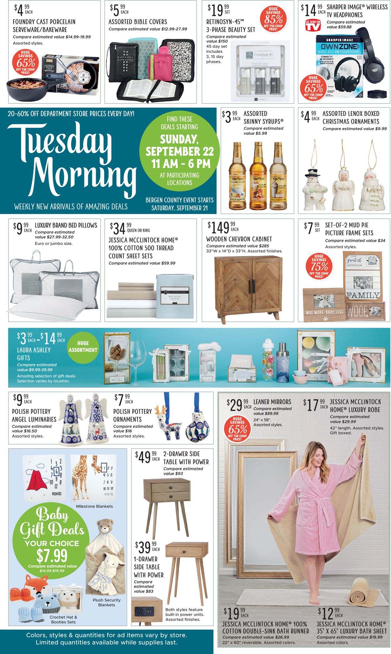 Tuesday Morning Ad from 09/24/2019