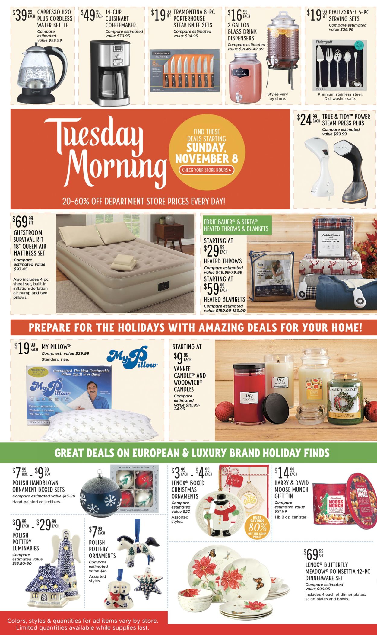 Tuesday Morning Ad from 11/08/2020