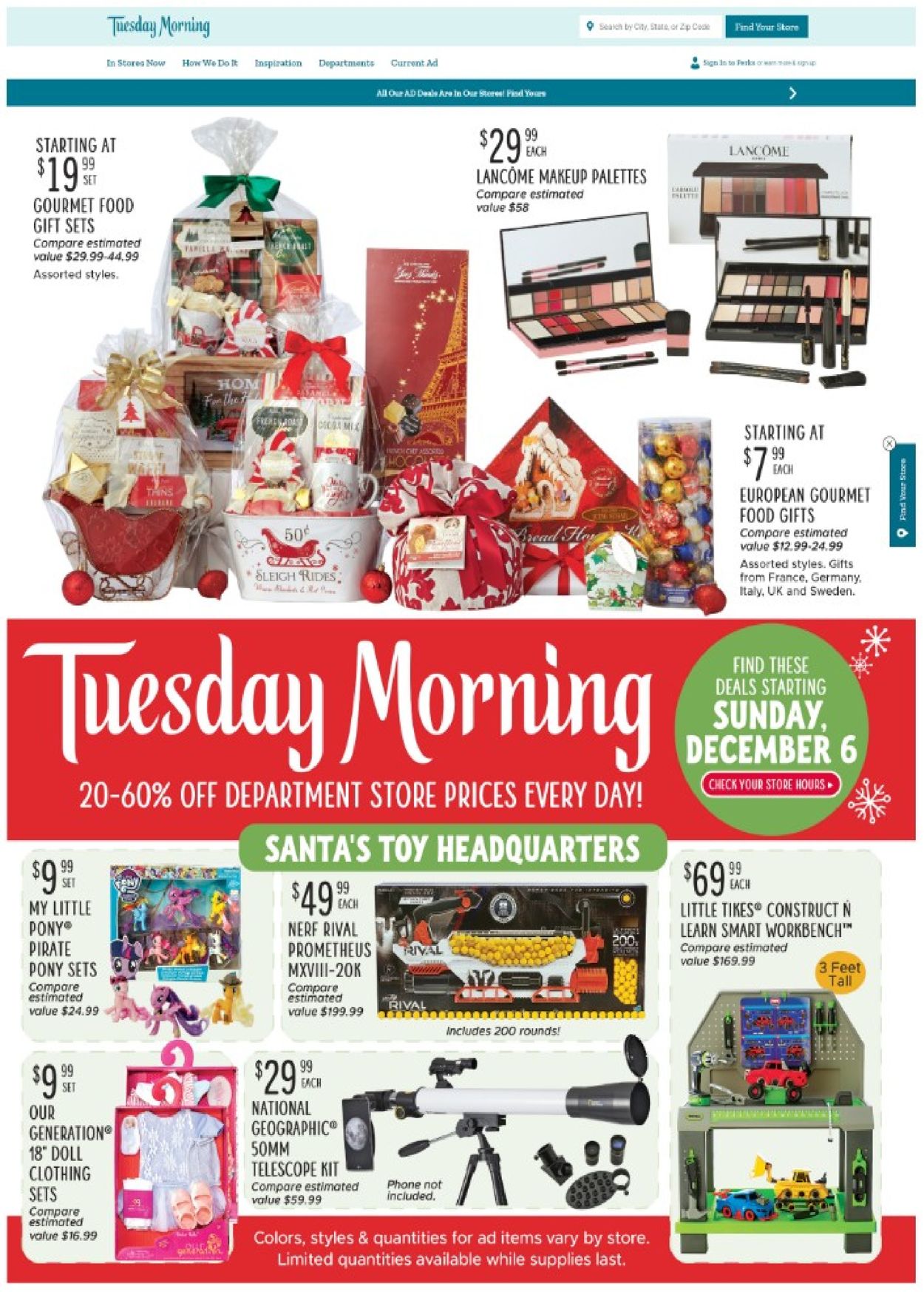 Tuesday Morning Ad from 12/10/2020