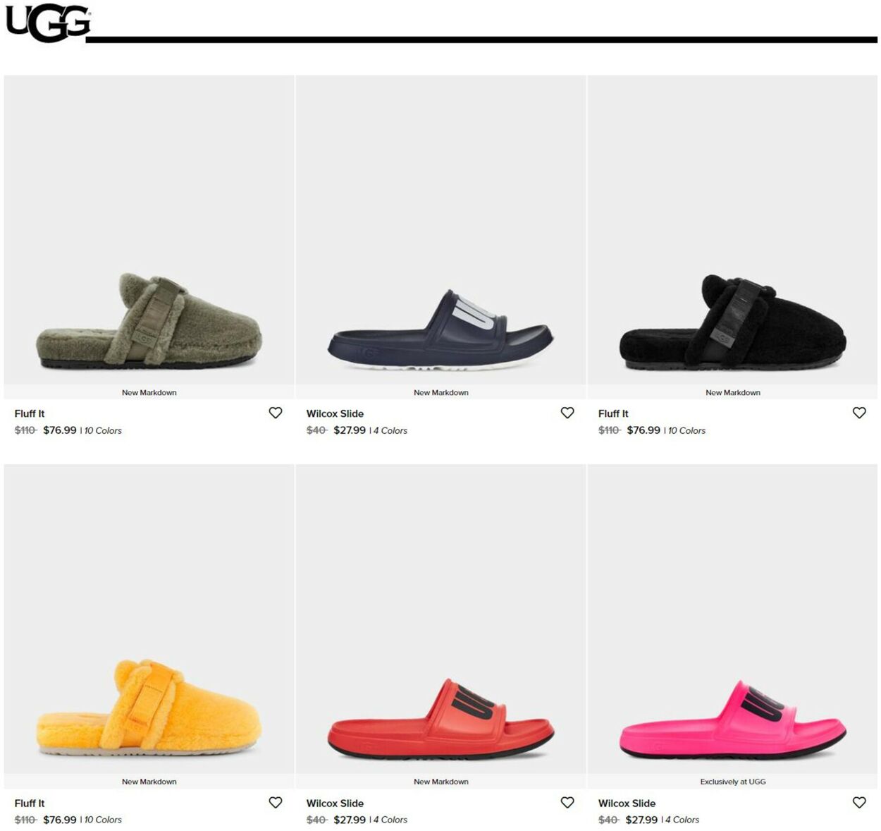 UGG Ad from 10/27/2022