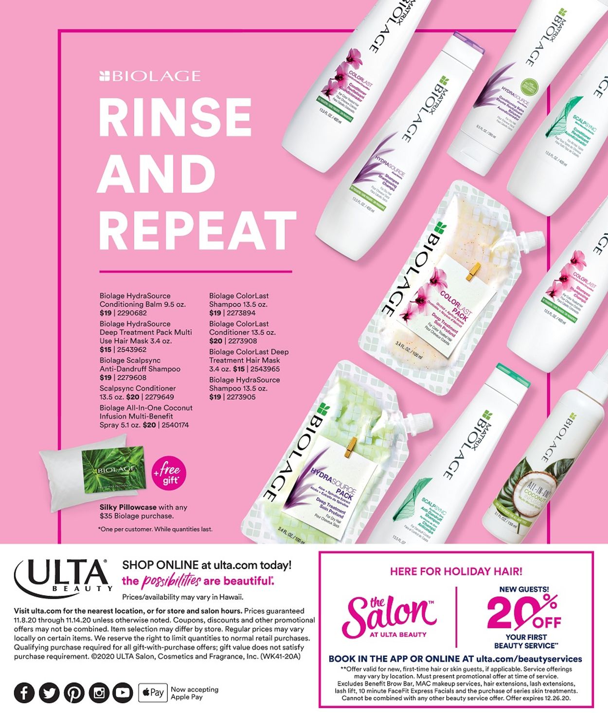 Ulta Beauty Ad from 11/08/2020
