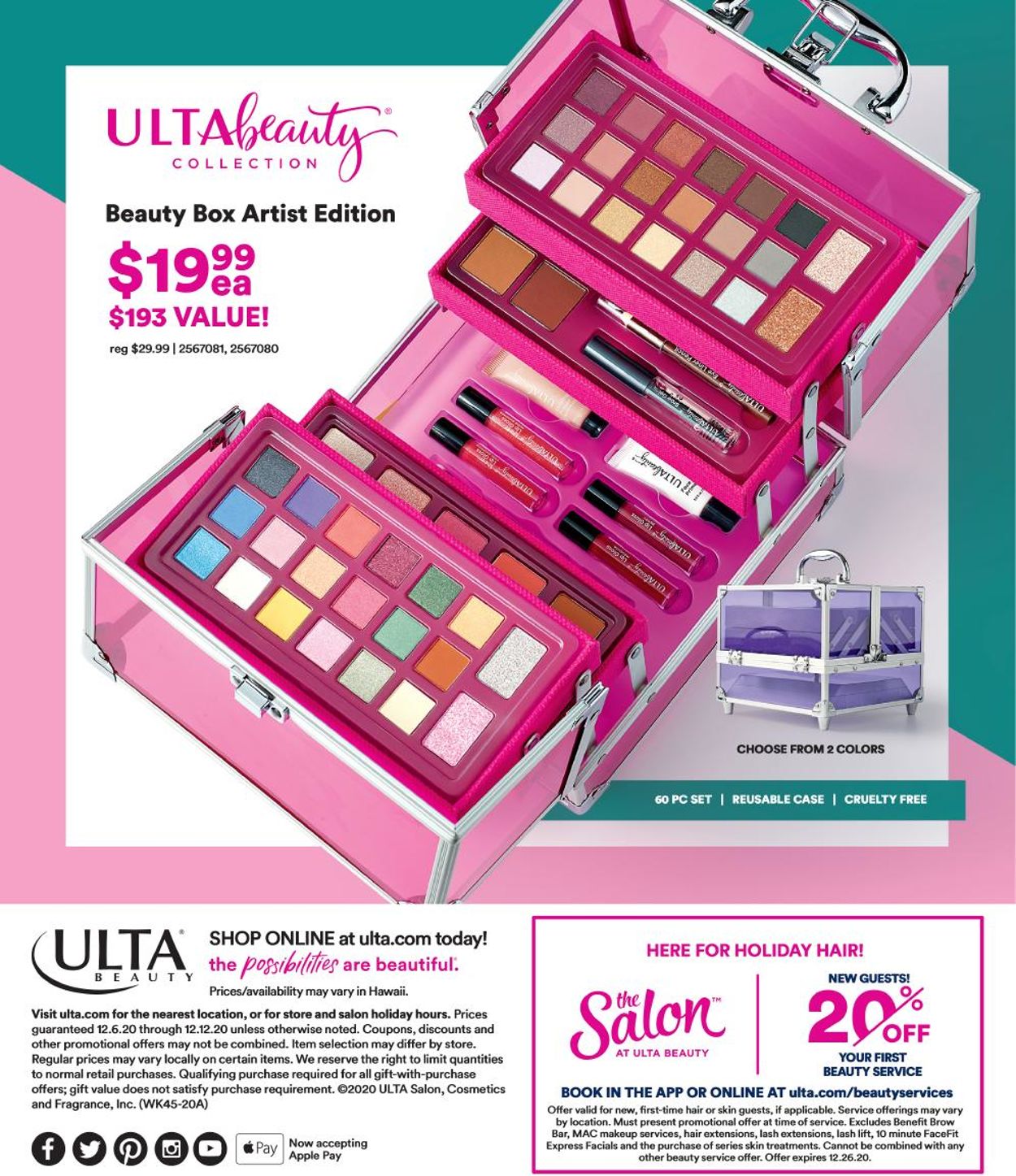 Ulta Beauty Ad from 11/29/2020