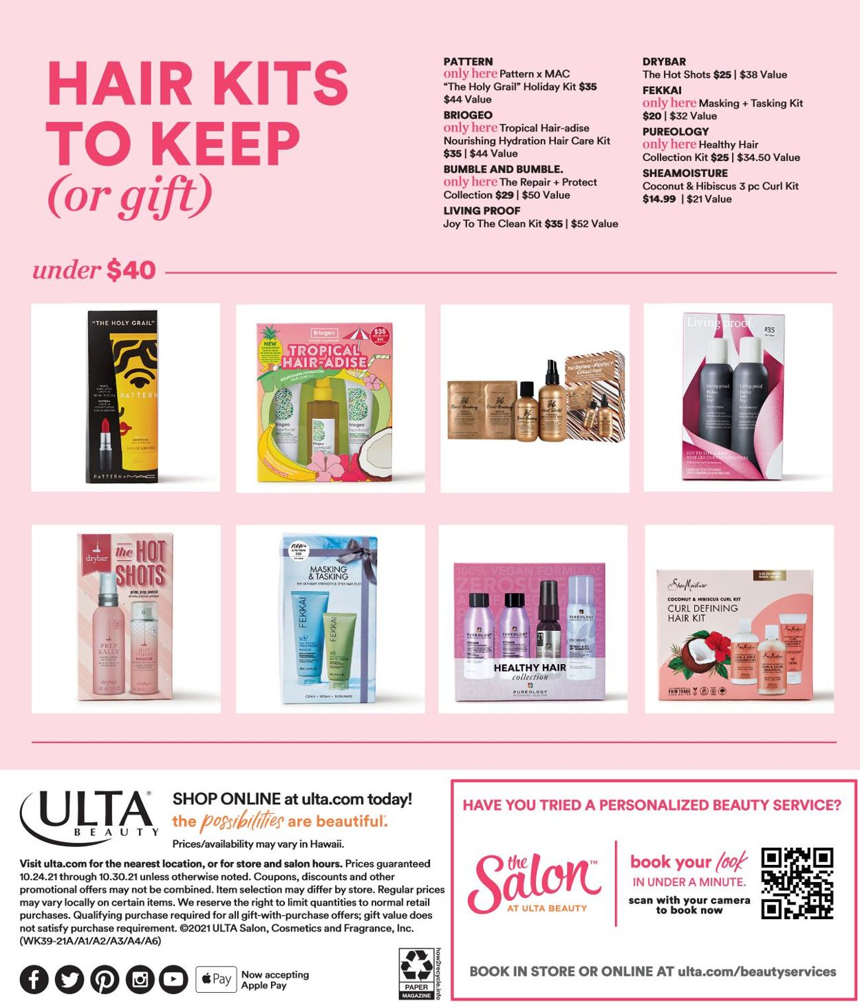 Ulta Beauty Ad from 10/24/2021