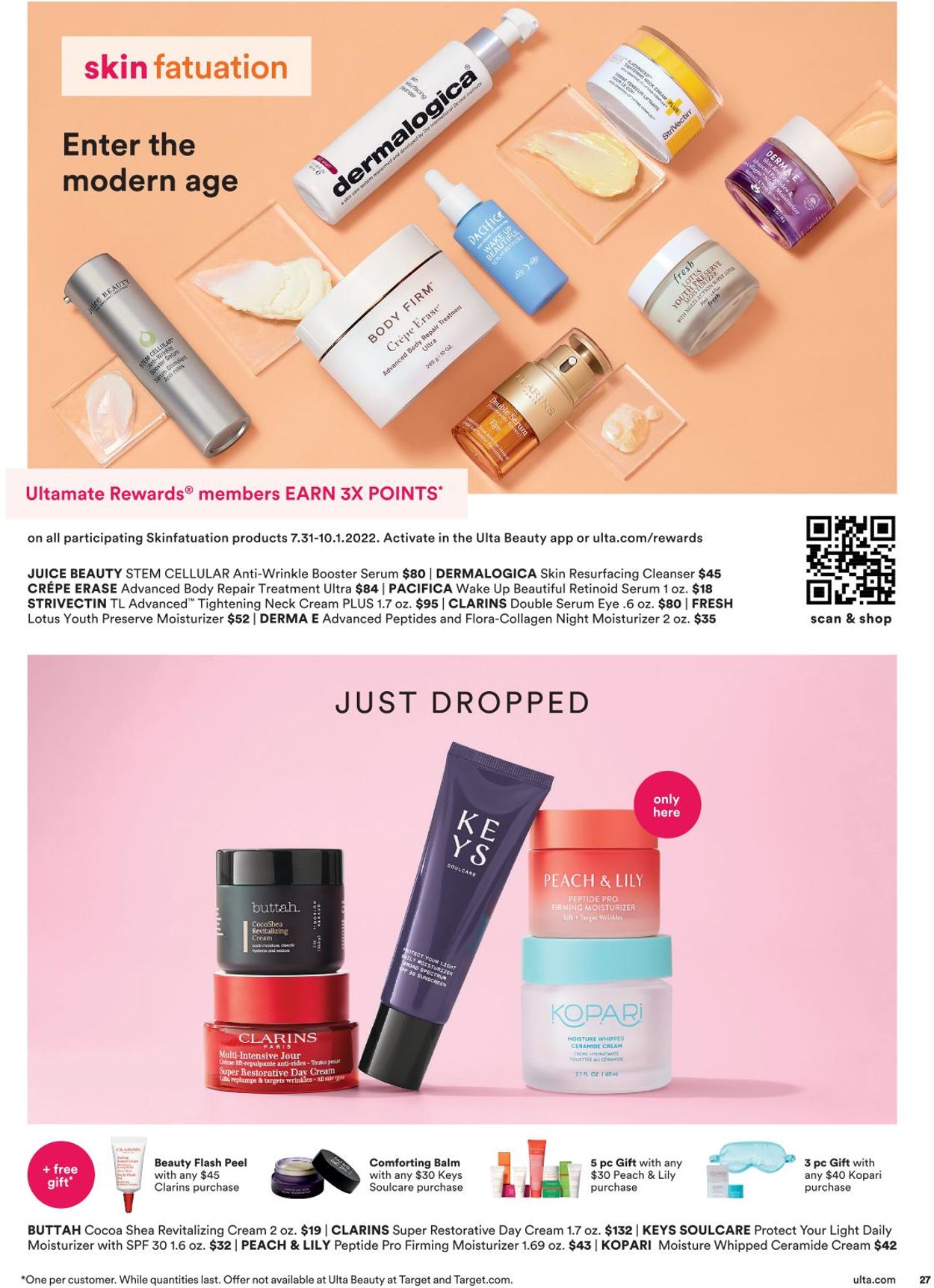 Ulta Beauty Ad from 08/28/2022