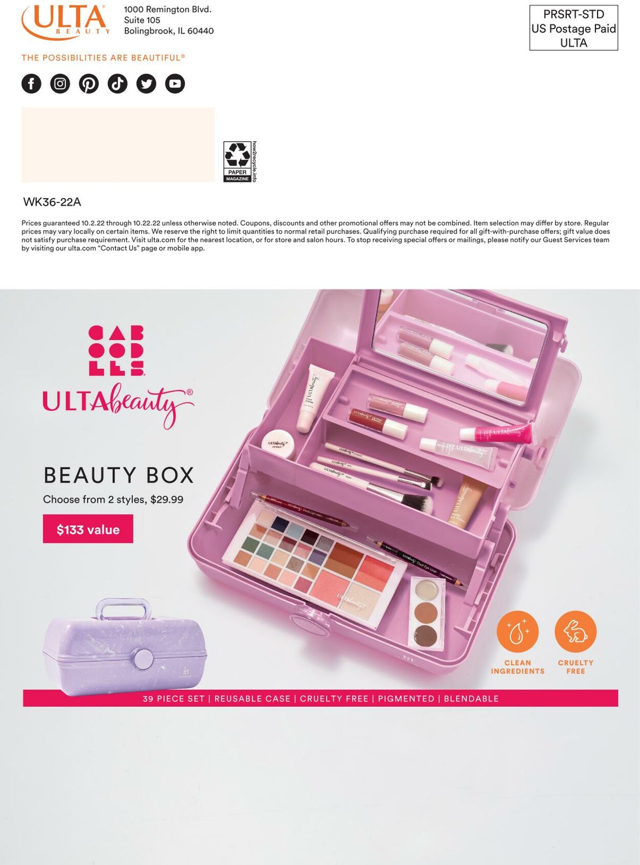 Ulta Beauty Ad from 10/02/2022