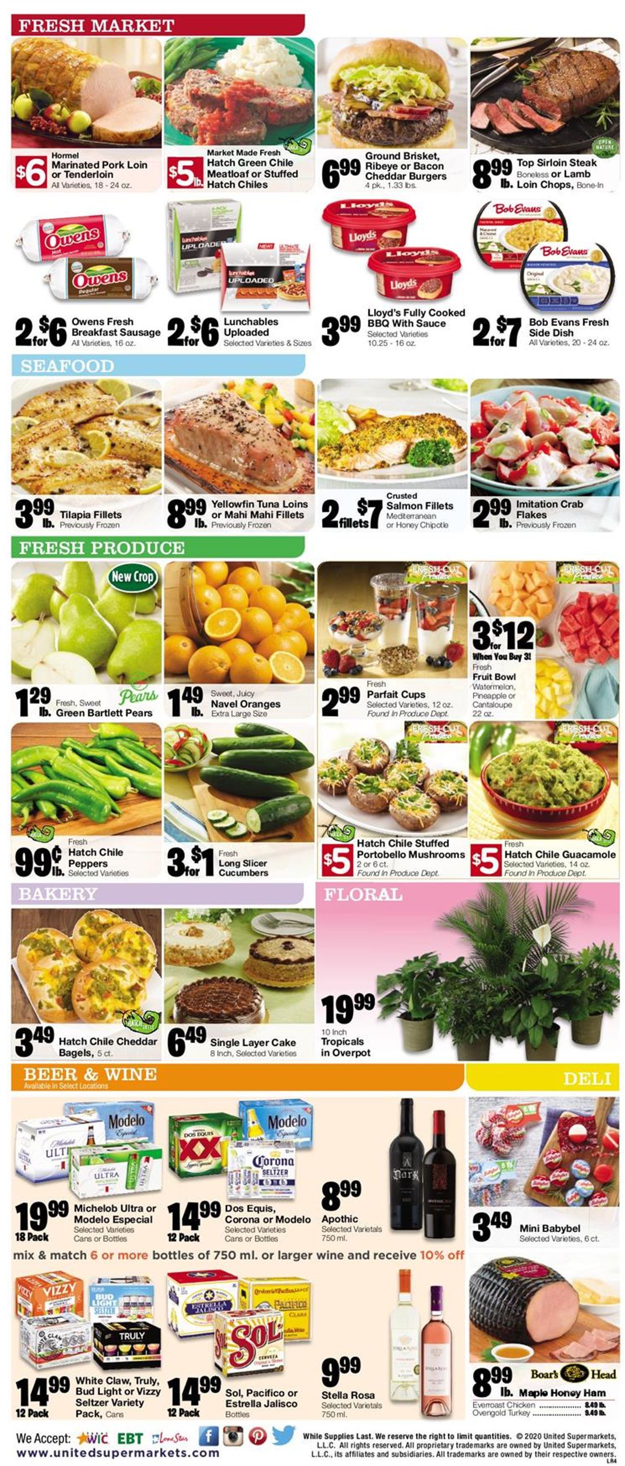 United Supermarkets Ad from 08/26/2020