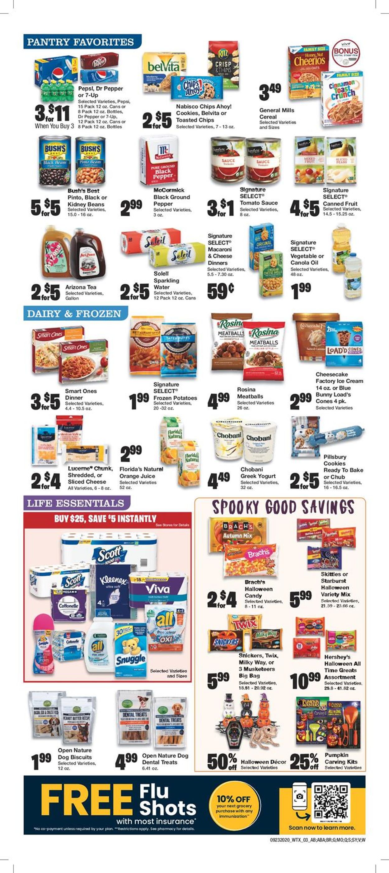 United Supermarkets Ad from 09/23/2020