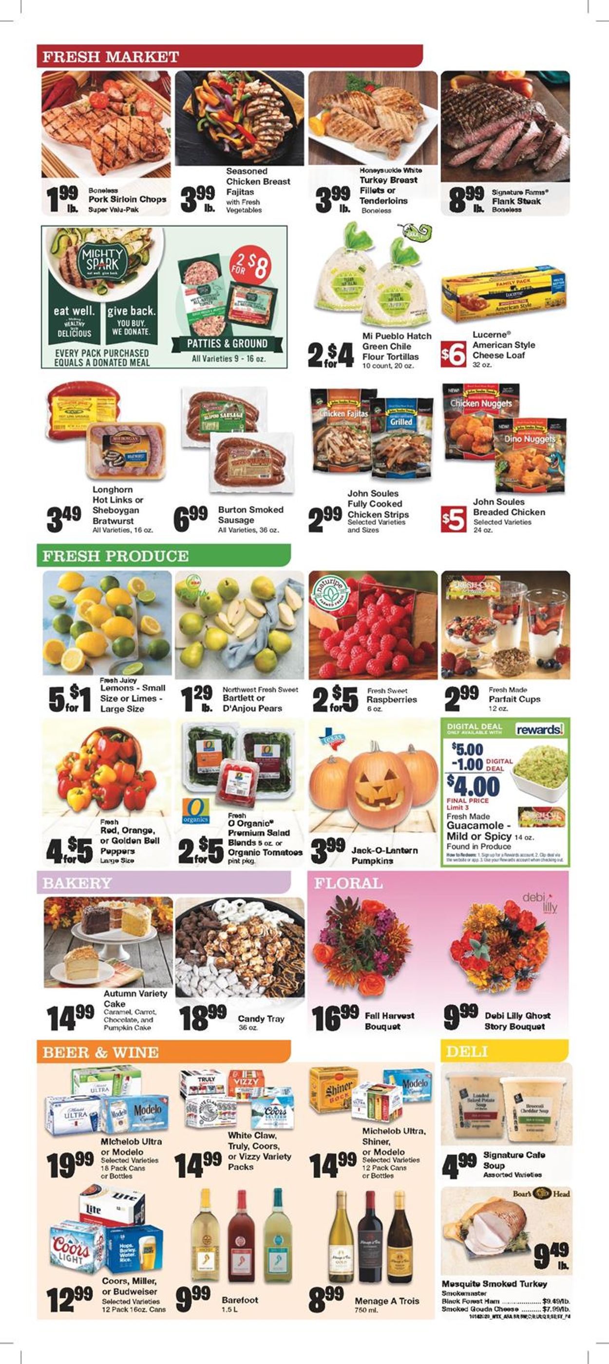 United Supermarkets Ad from 10/14/2020