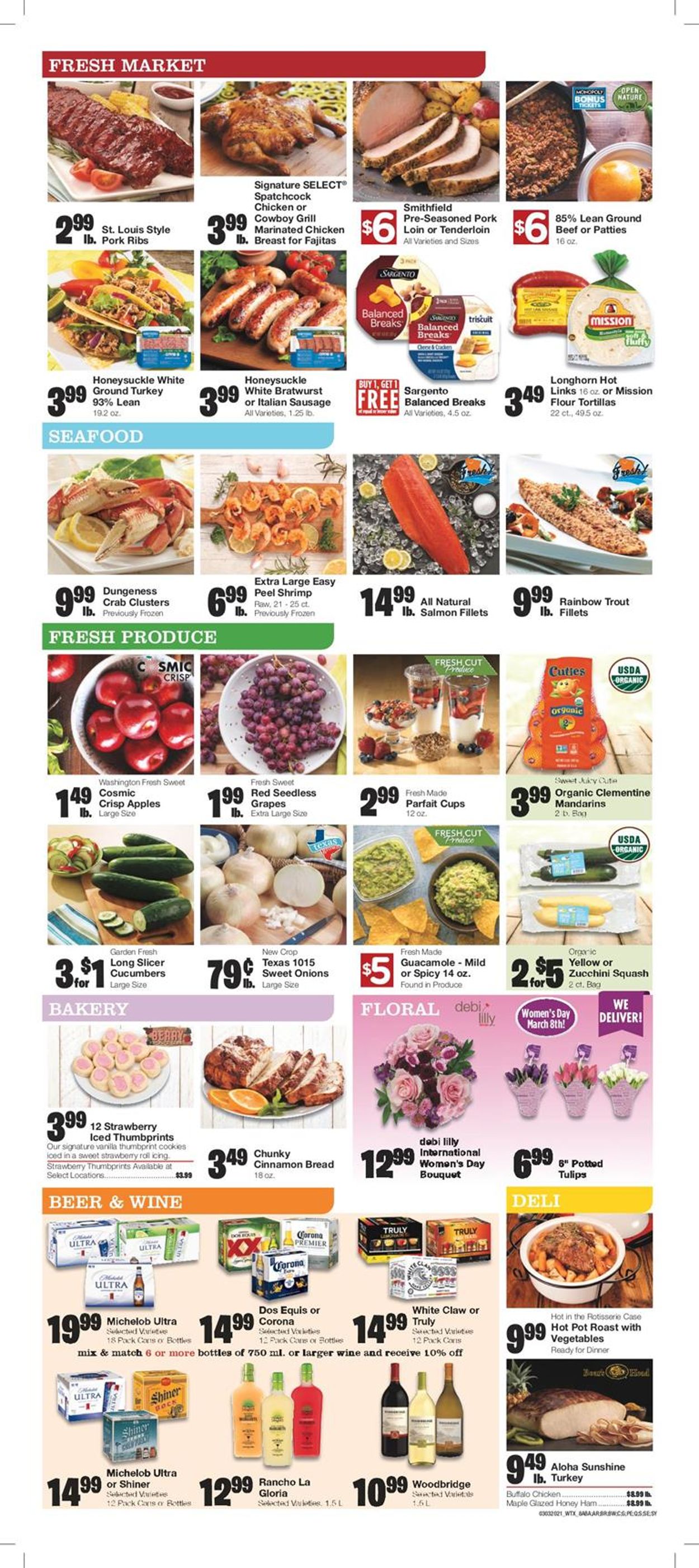 United Supermarkets Ad from 03/03/2021