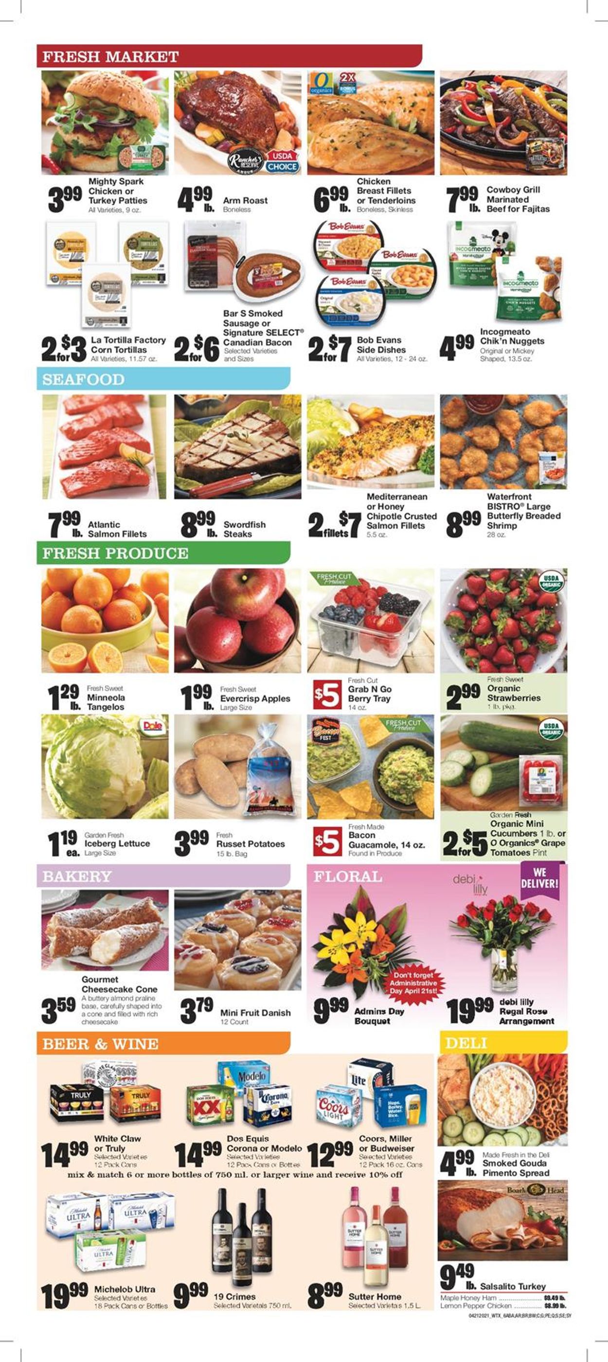 United Supermarkets Ad from 04/21/2021