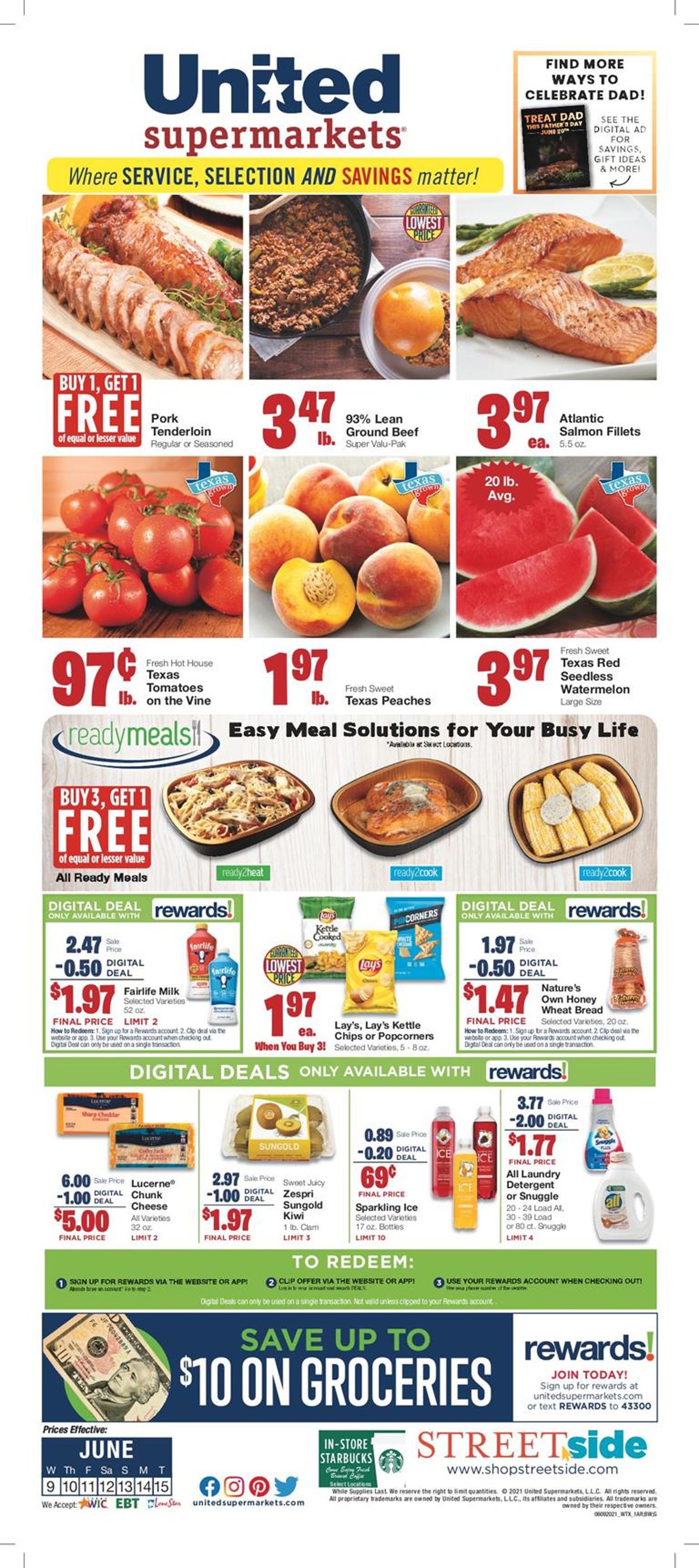 United Supermarkets Ad from 06/09/2021