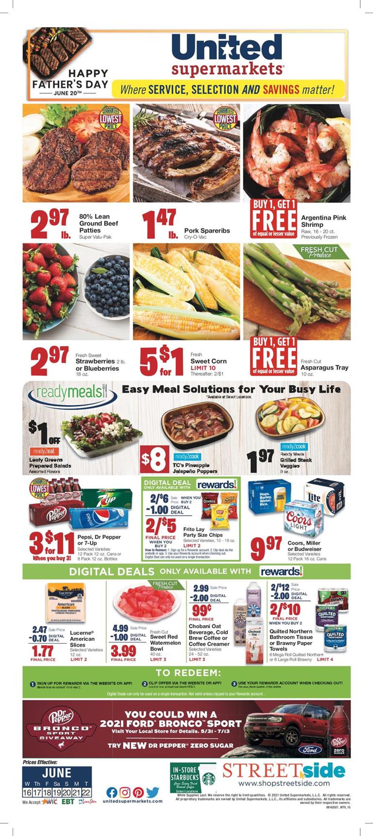 United Supermarkets Ad from 06/16/2021