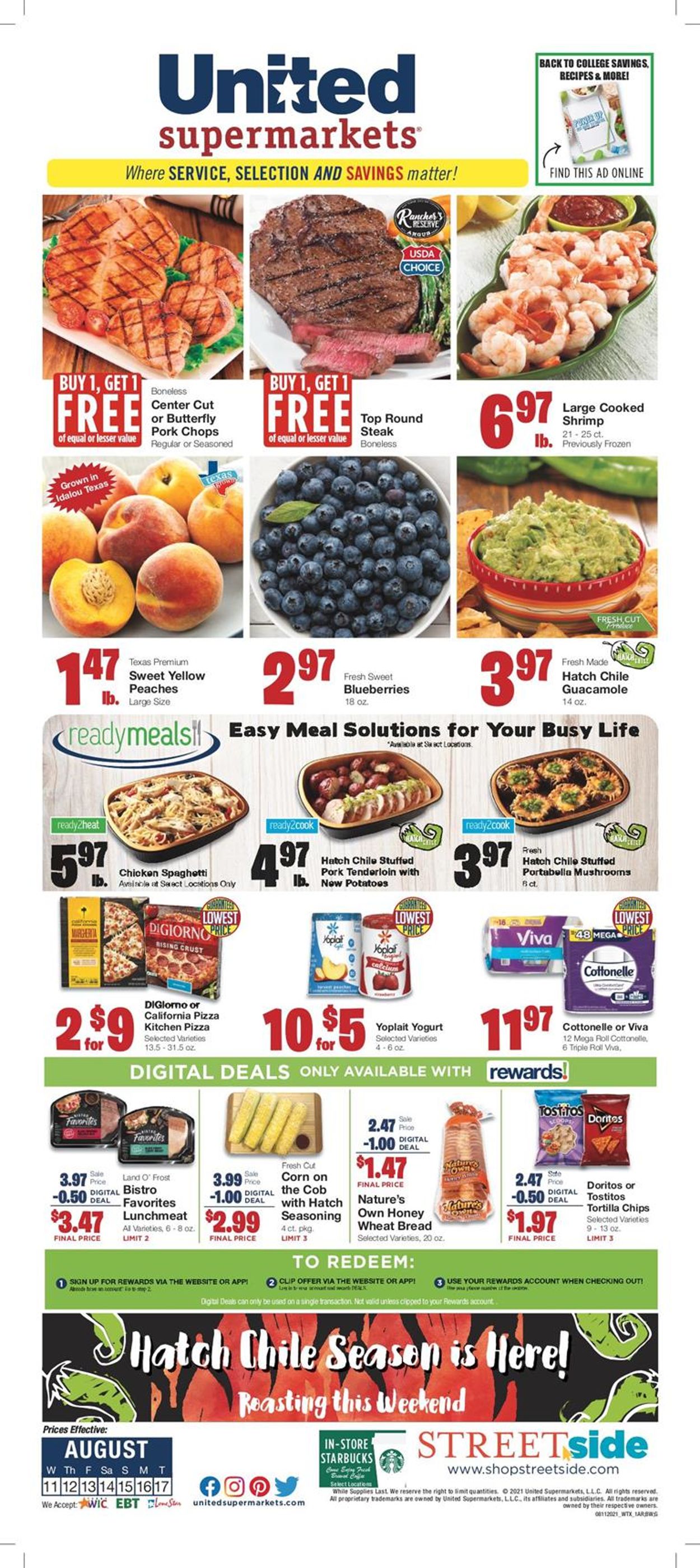 United Supermarkets Ad from 08/11/2021