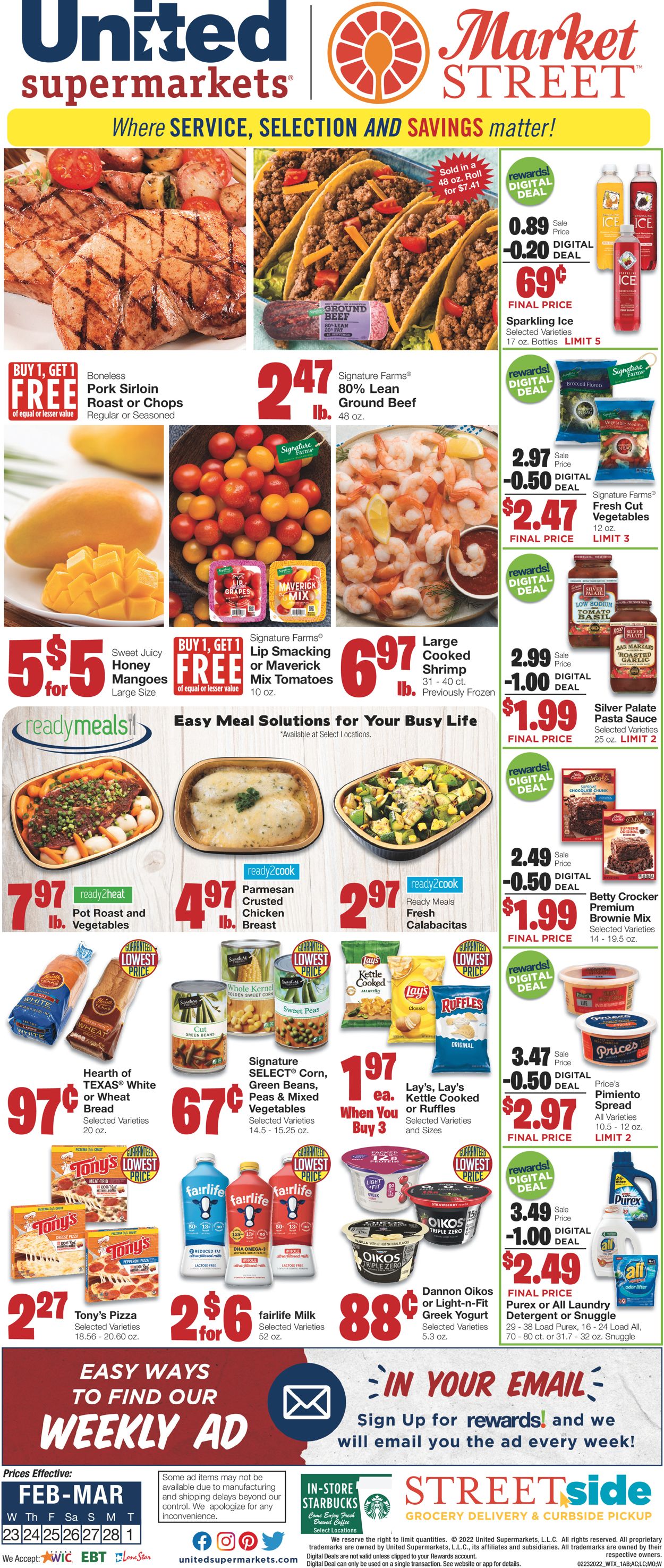 United Supermarkets Ad from 02/23/2022