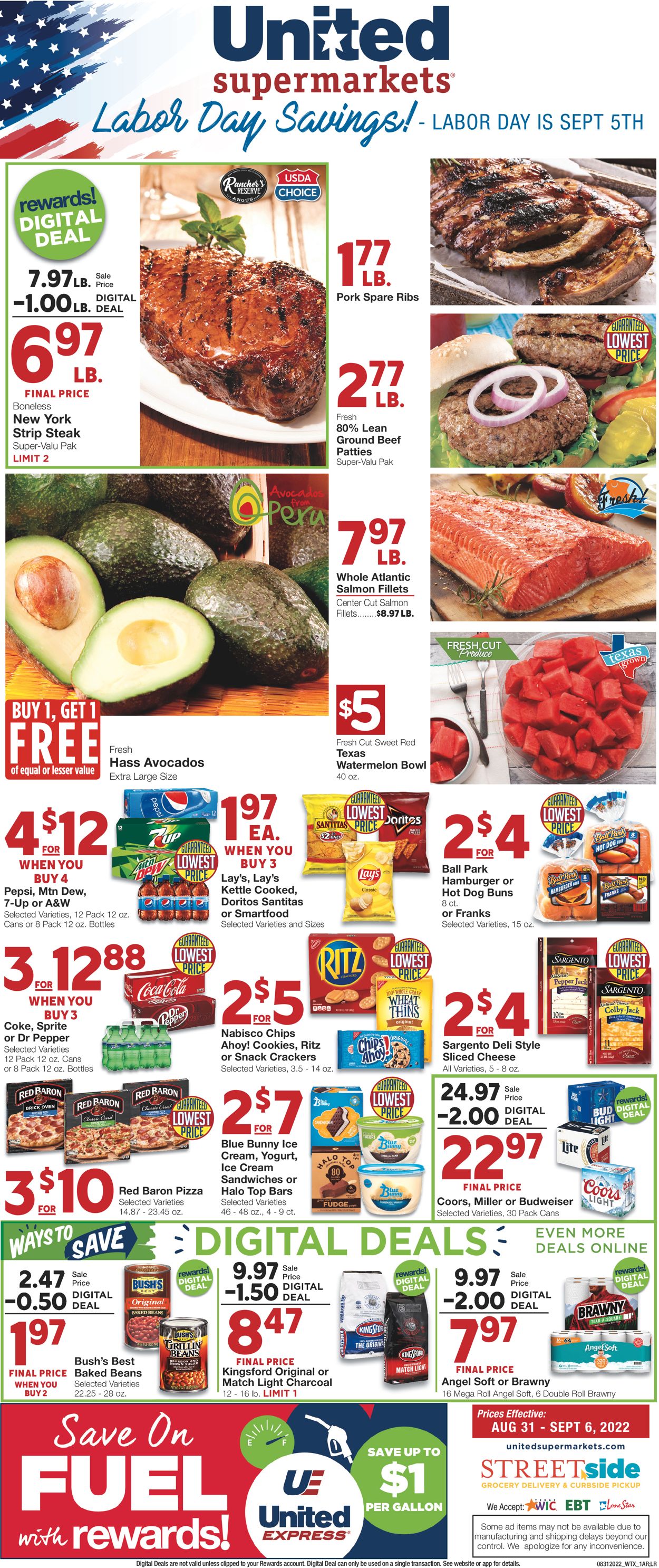 United Supermarkets Ad from 08/31/2022