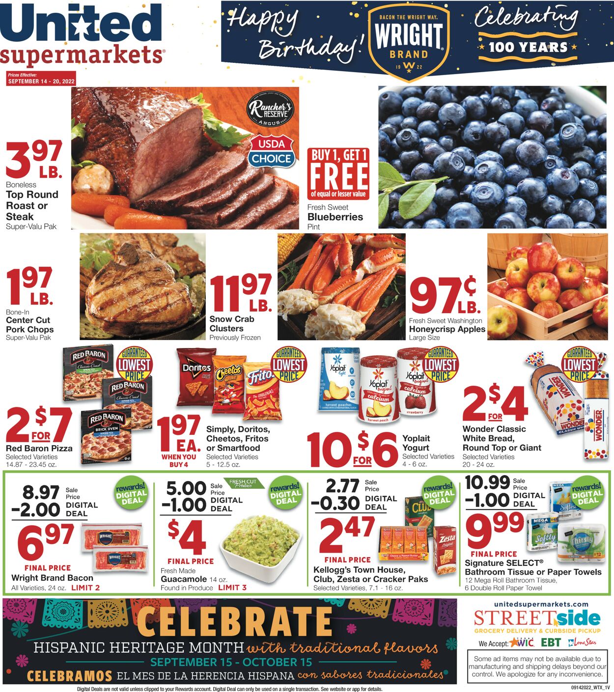 United Supermarkets Ad from 09/14/2022