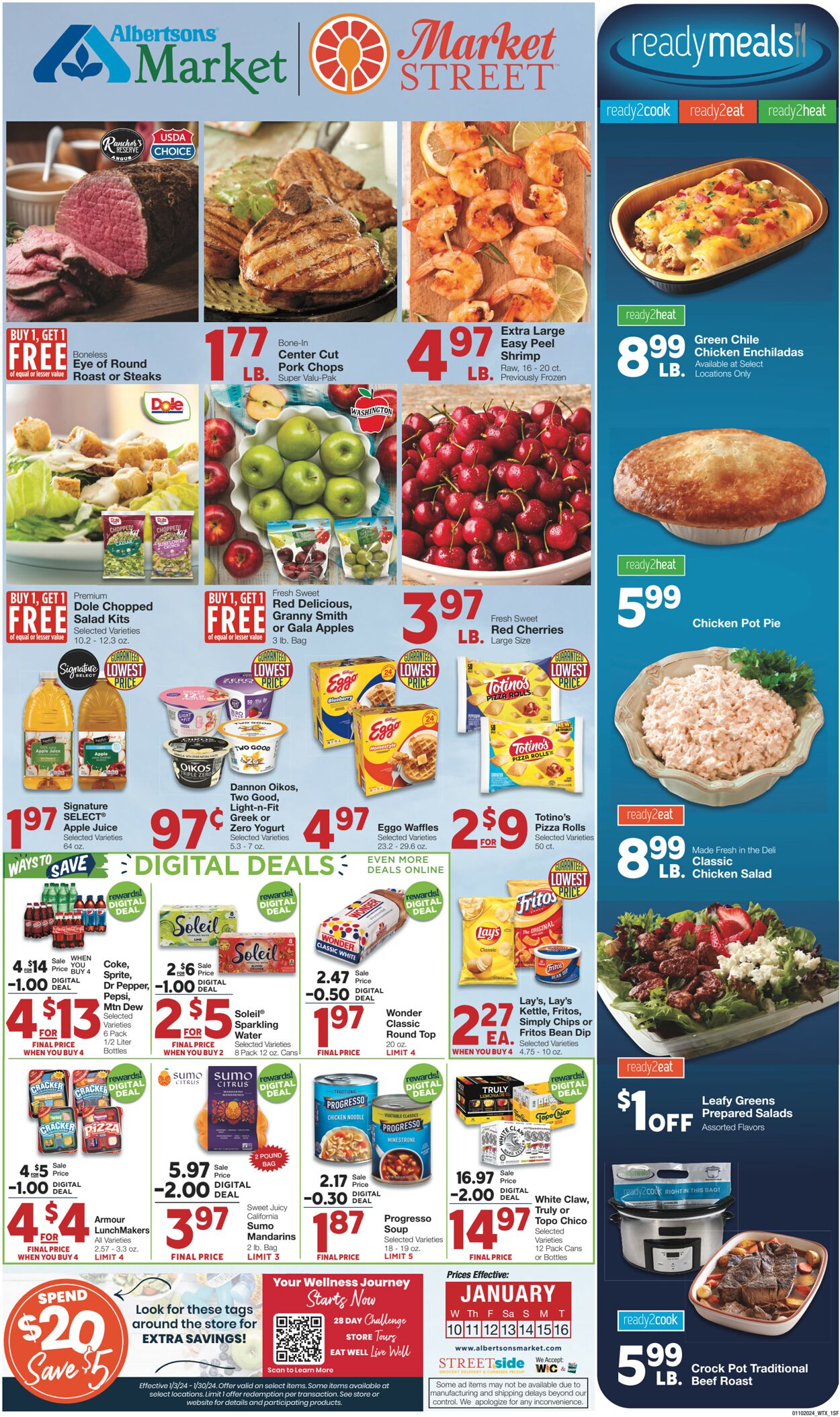 United Supermarkets Ad from 01/09/2024