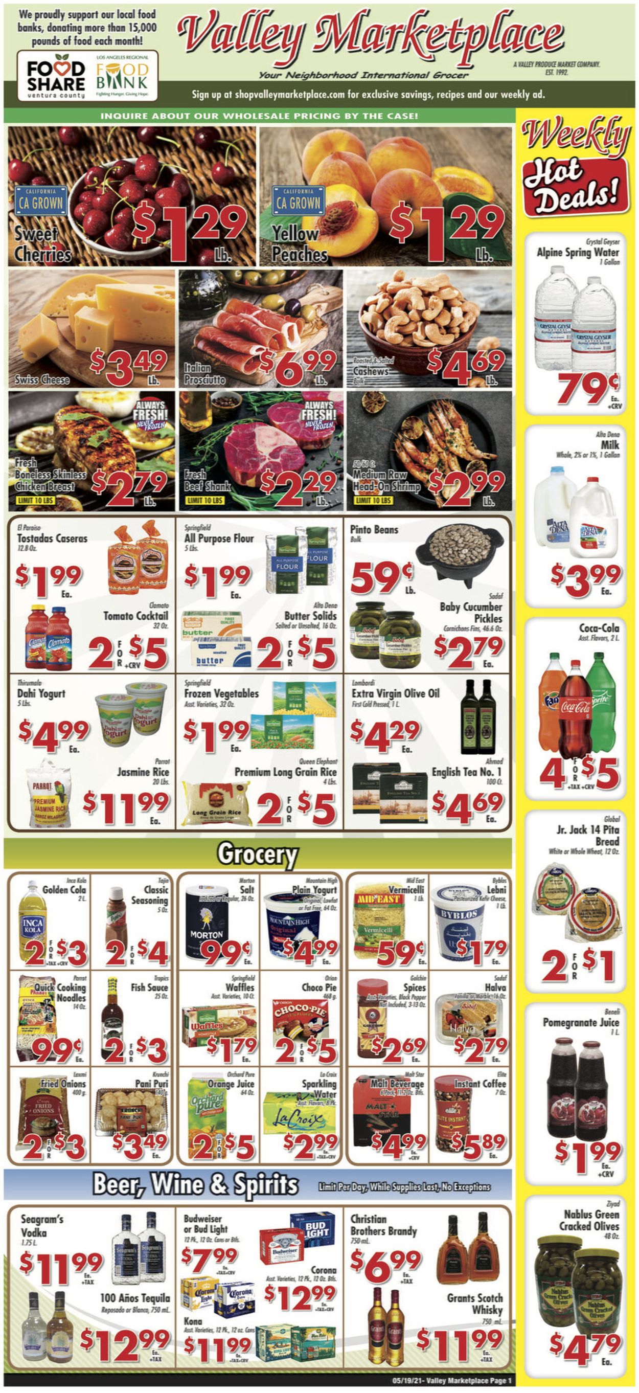 Valley Marketplace Ad from 05/19/2021