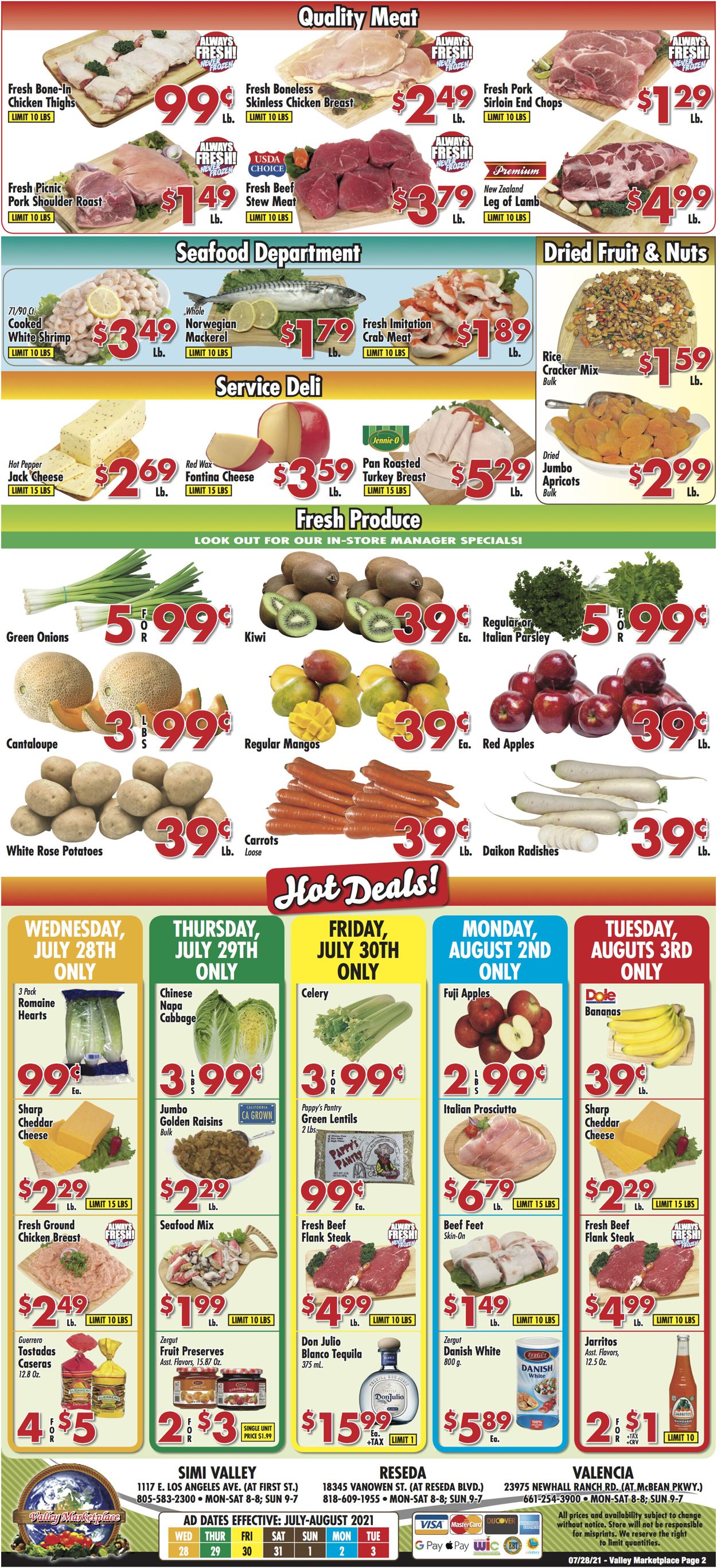 Valley Marketplace Ad from 07/28/2021