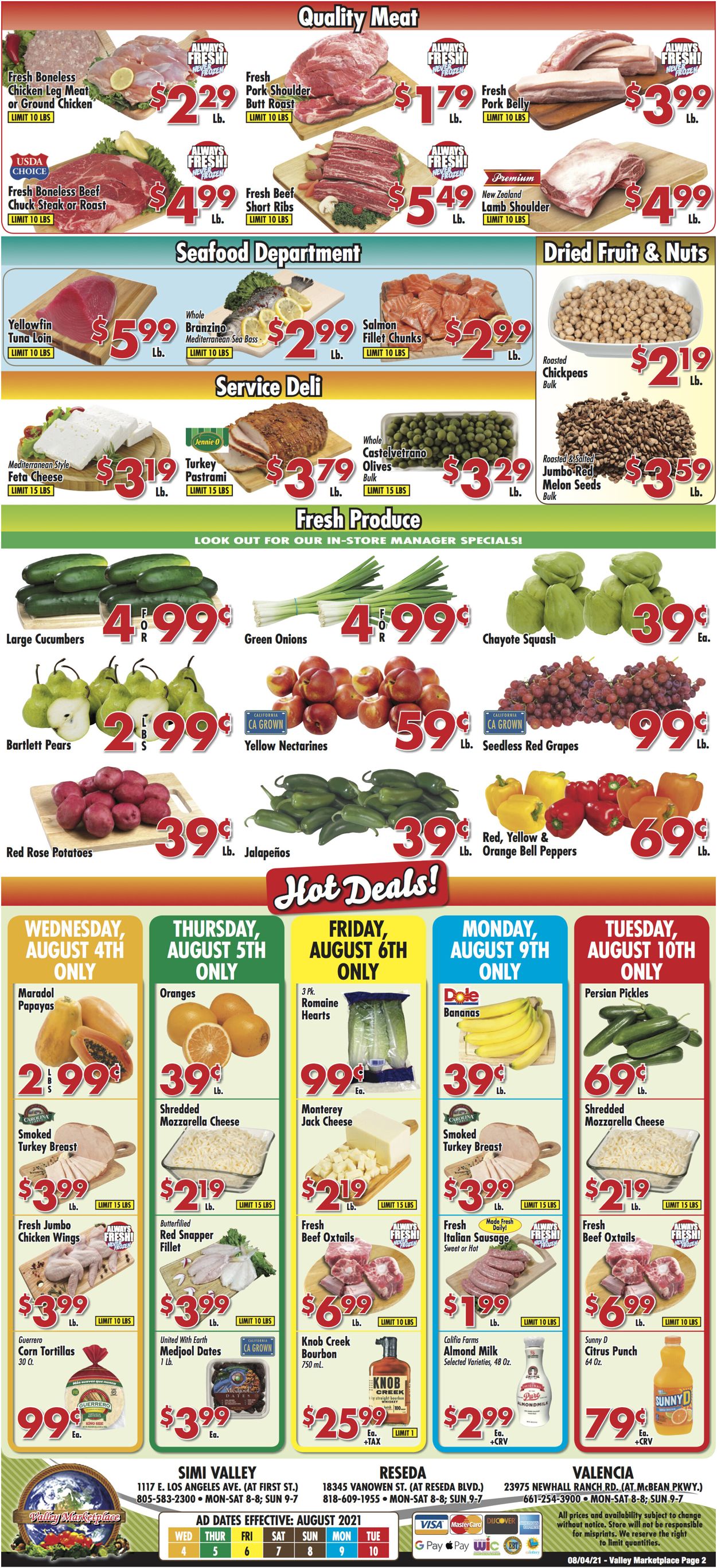Valley Marketplace Ad from 08/04/2021